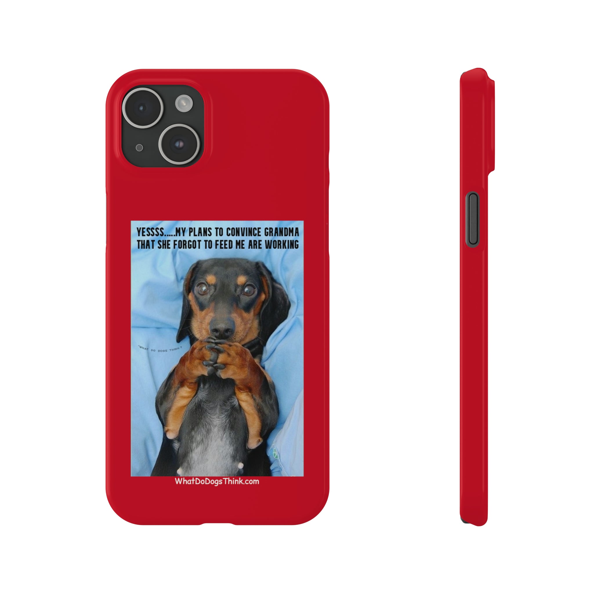 Grandma Red Slim Phone Cases