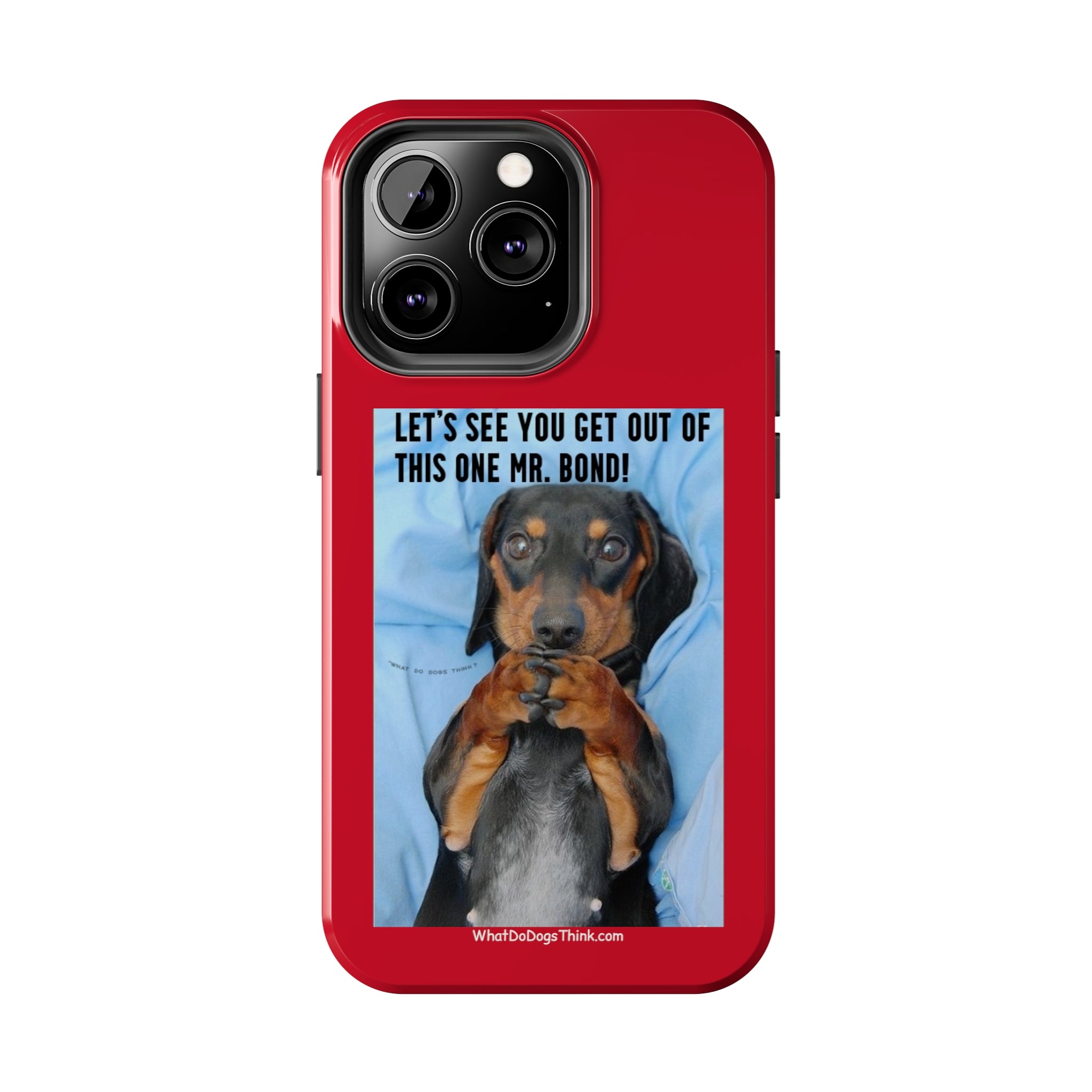 Mr Bond Red Tough Phone Cases