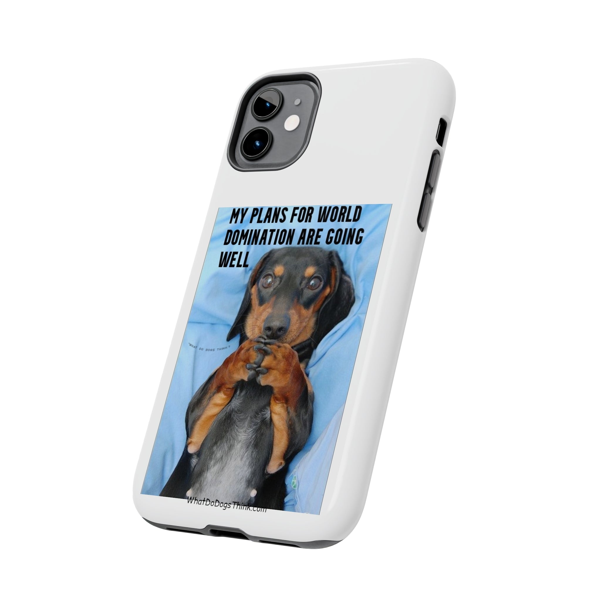 World Domination White Tough Phone Cases