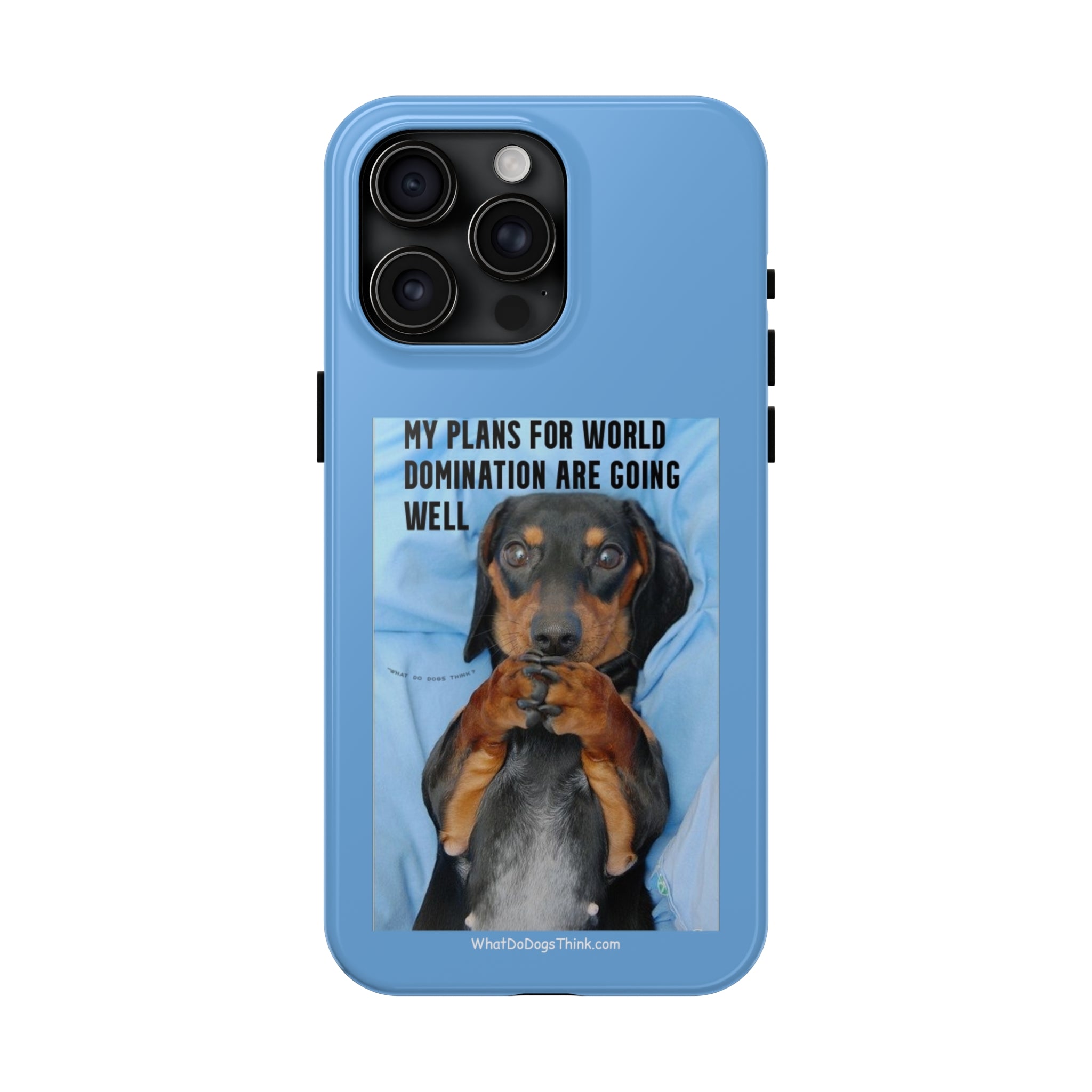 World Domination Blue Tough Phone Cases