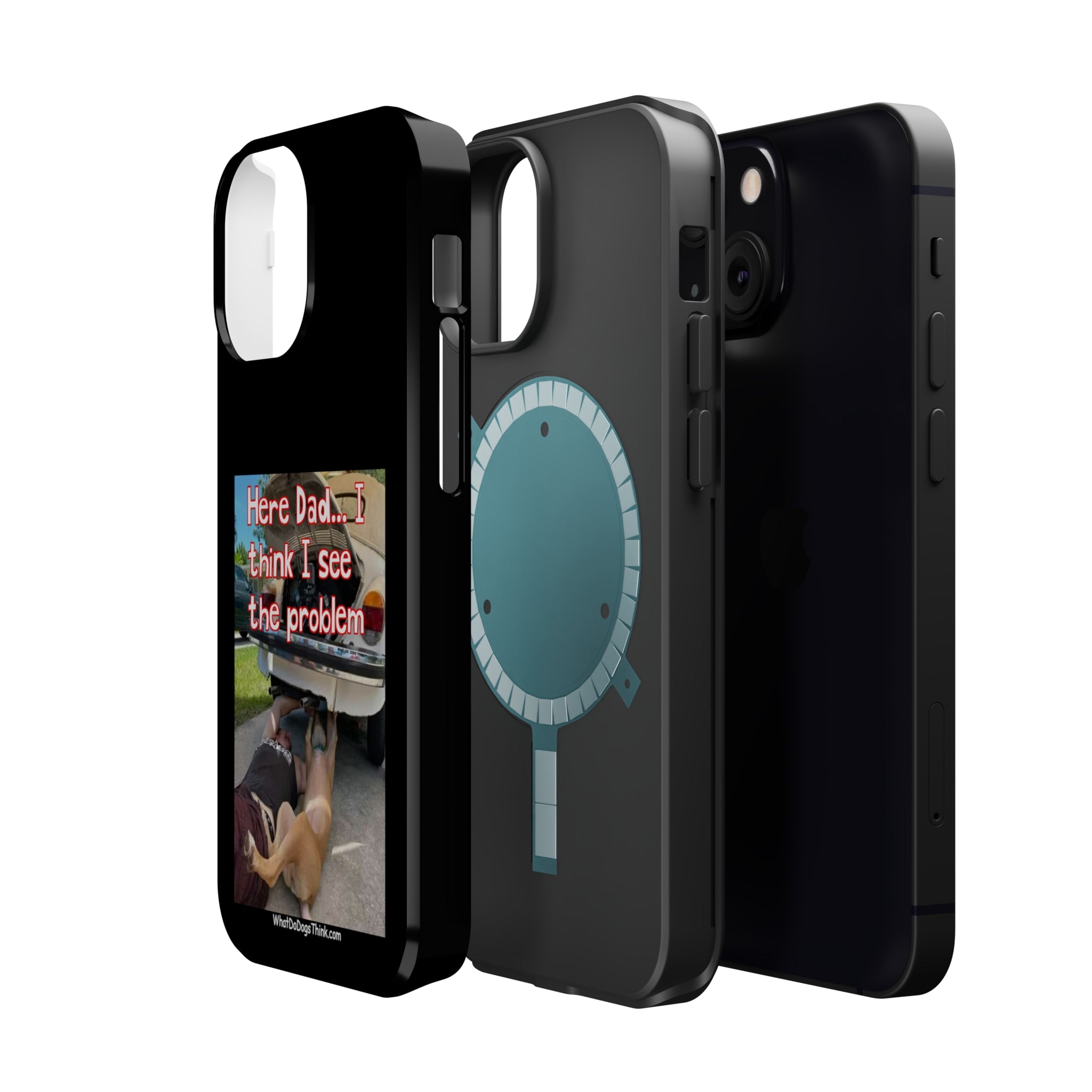 Here Dad Black MagSafe Tough Cases