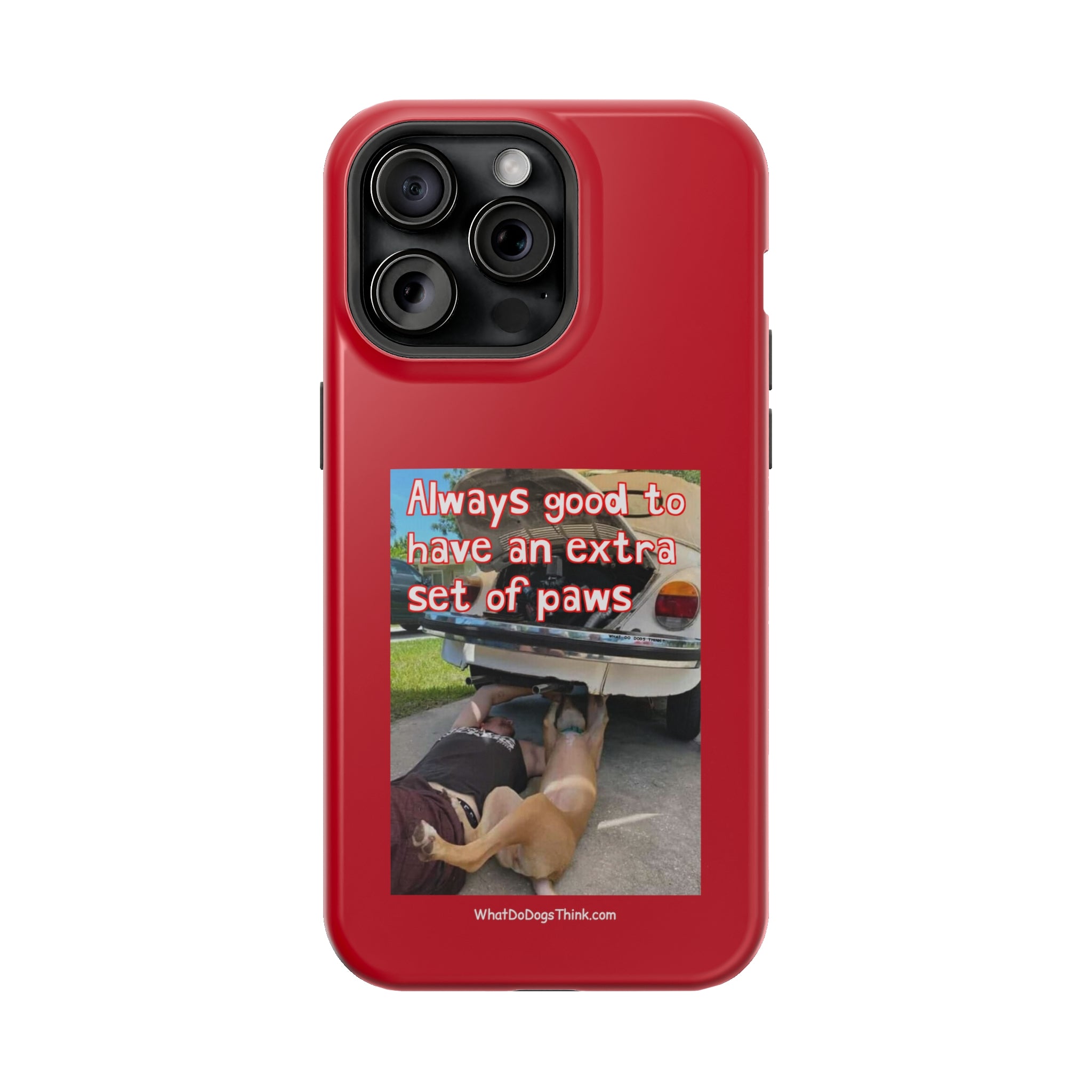 Extra Paw Red MagSafe Tough Cases