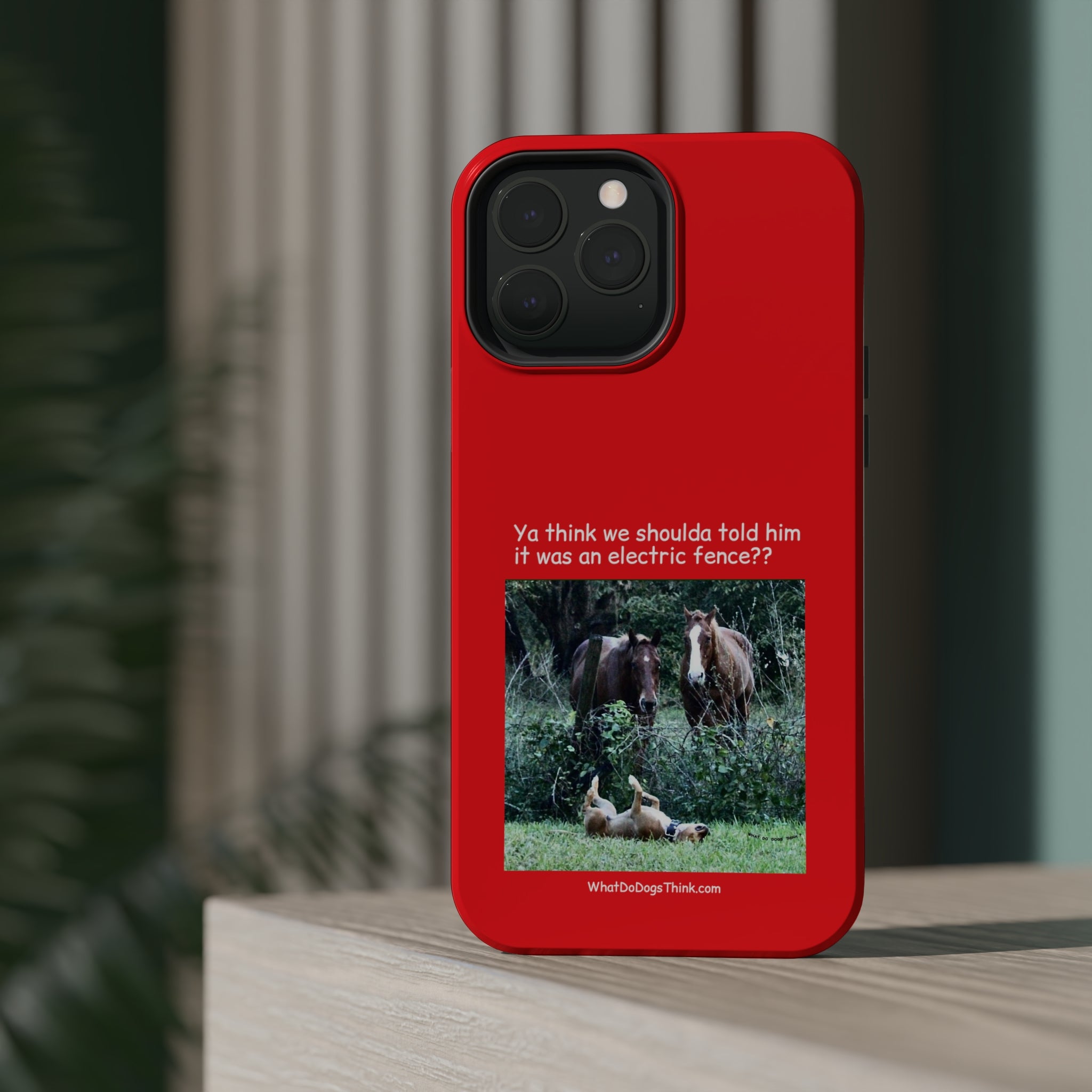 Electric Fence Red MagSafe Tough Cases