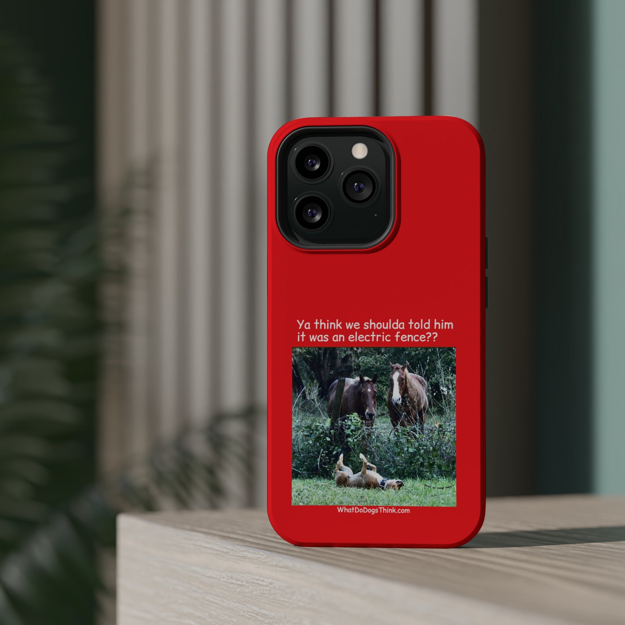 Electric Fence Red MagSafe Tough Cases