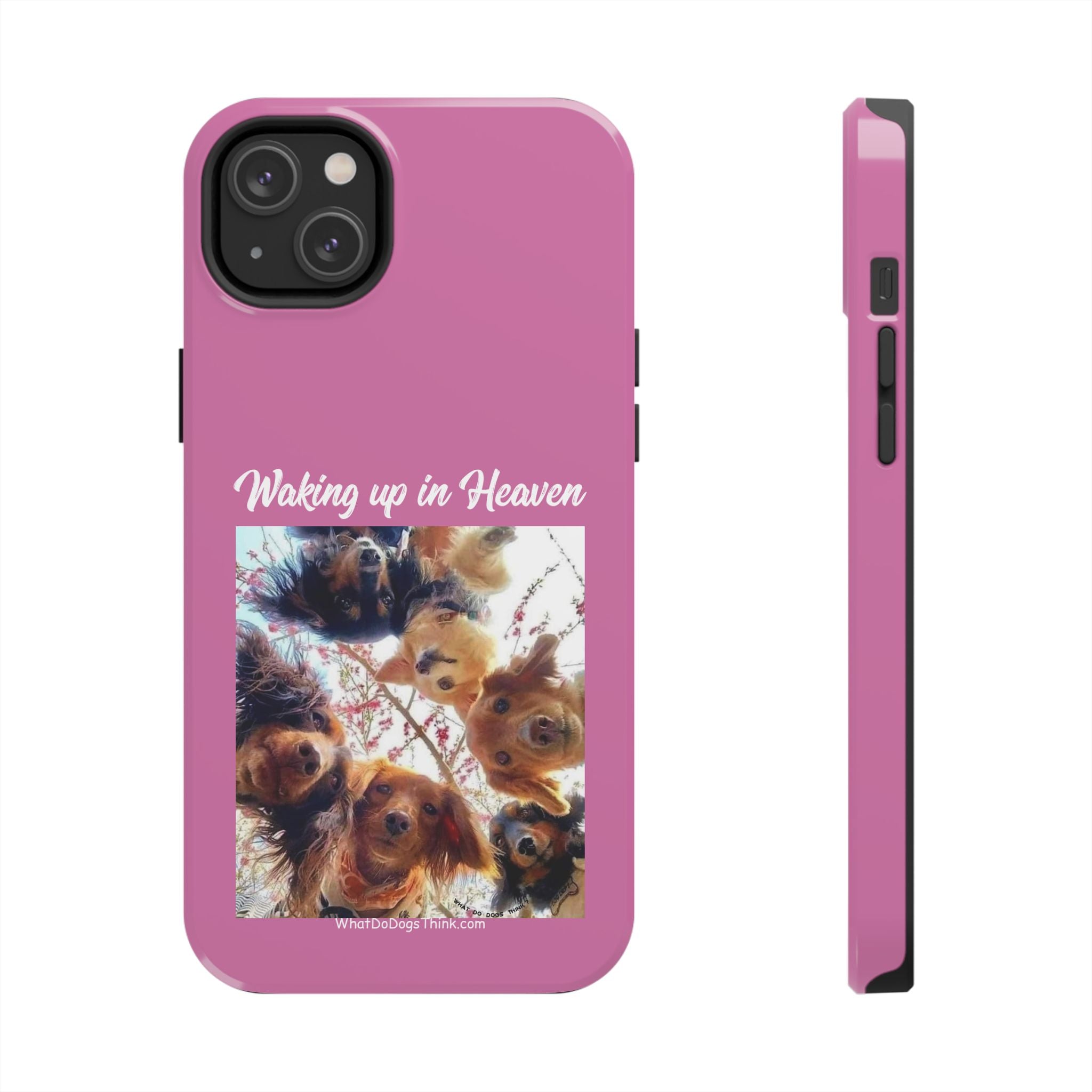 Waking Up in Heaven Pink Tough Phone Cases