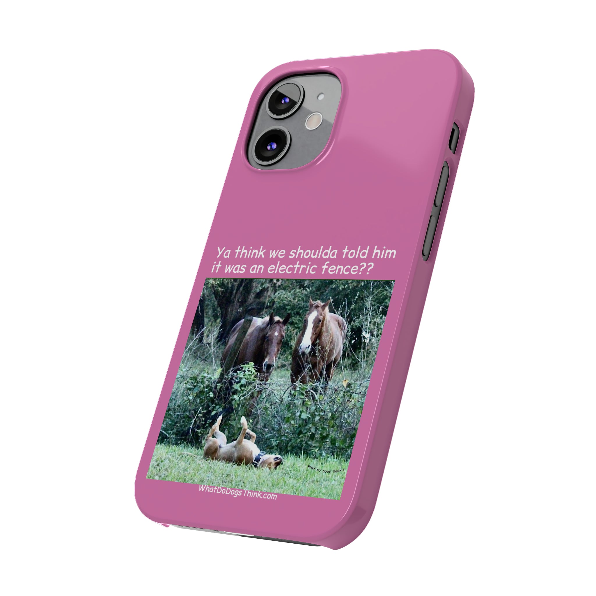 Electric Fence Pink Slim Phone Case