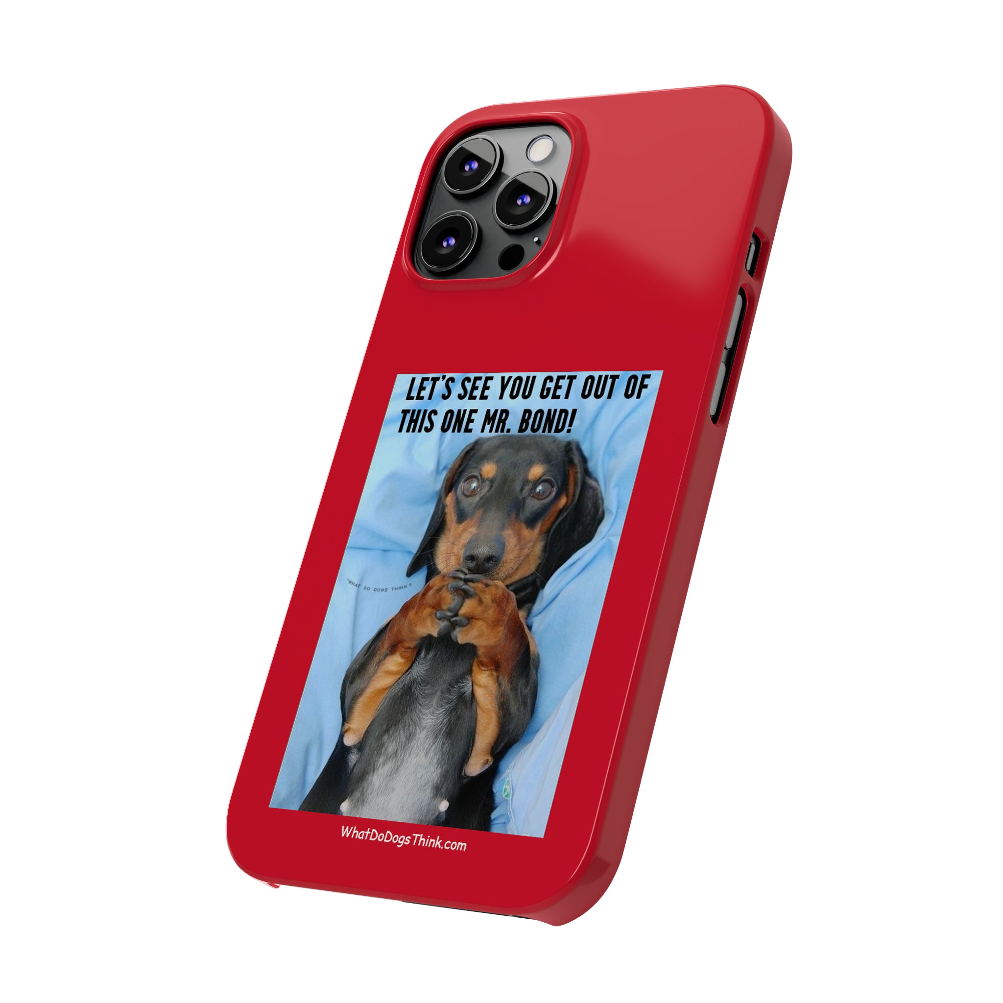 Mr. Bond Red Slim Phone Cases
