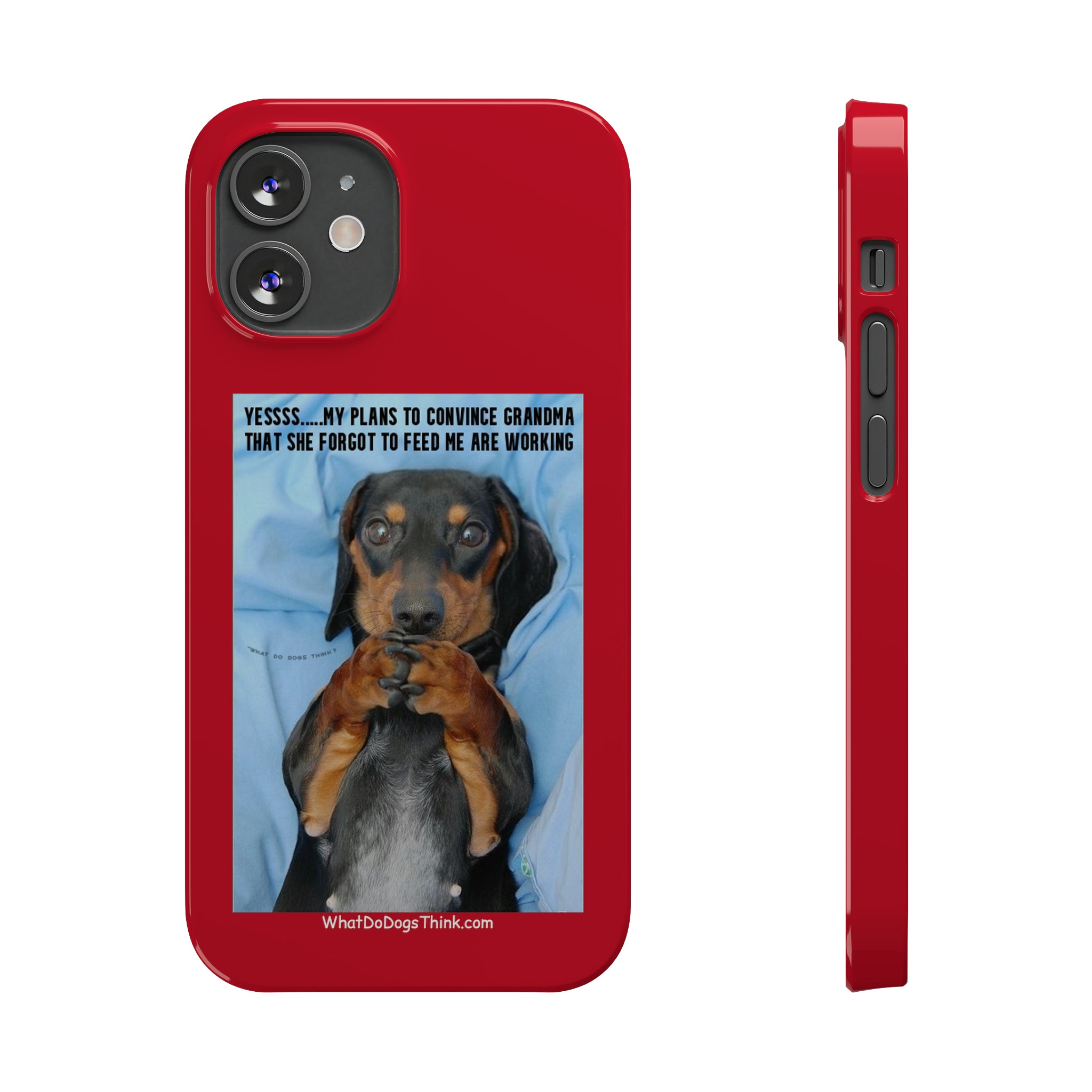 Grandma Red Slim Phone Cases