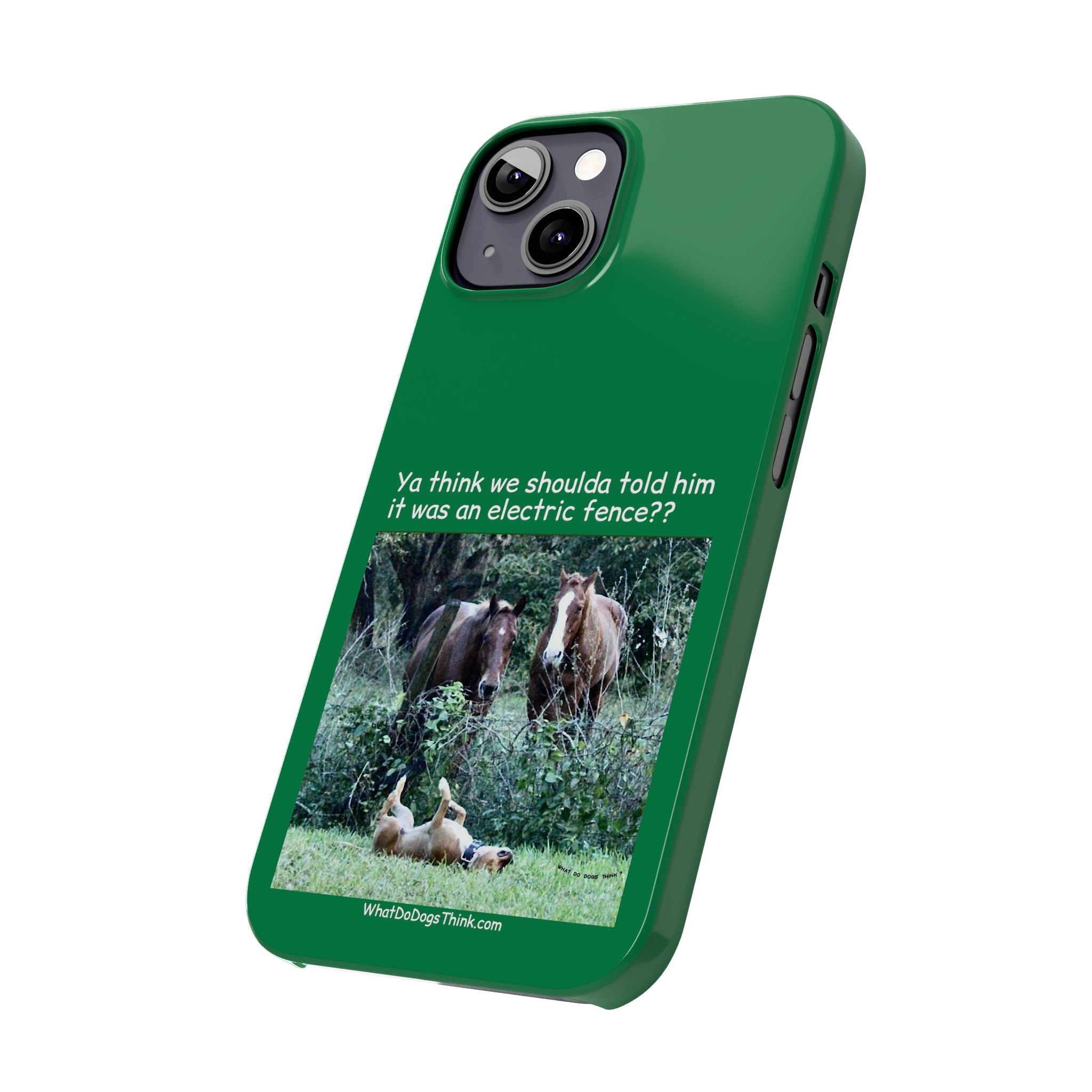 Electric Fence Green Slim Phone Case