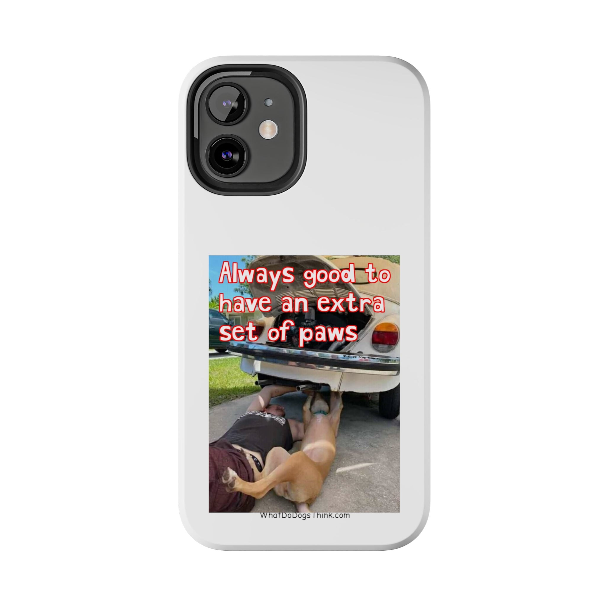 Extra Paw White Tough Phone Cases