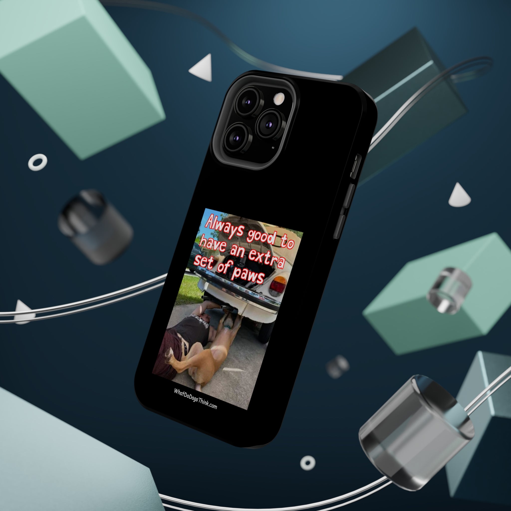 Extra Paw Black MagSafe Tough Cases