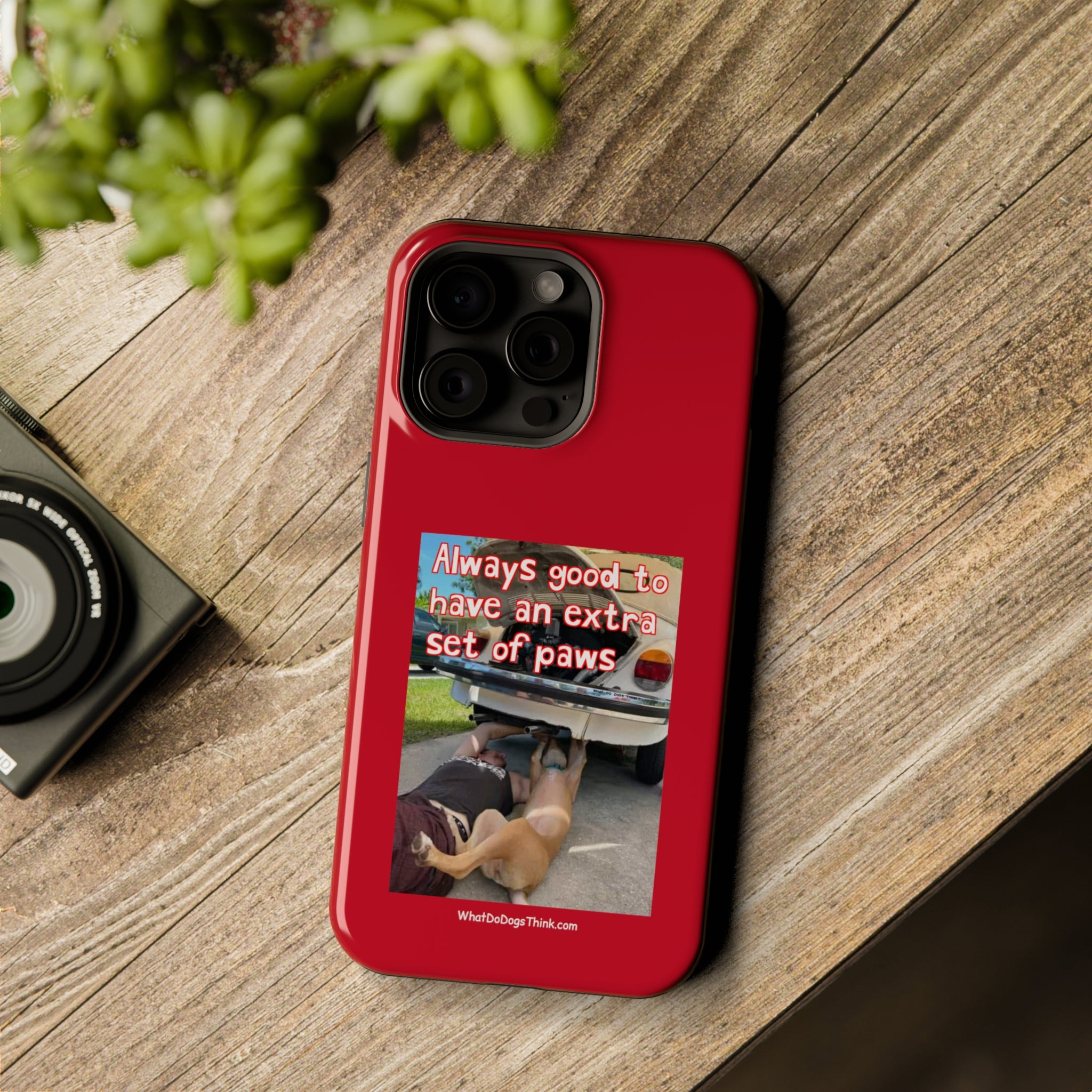 Extra Paw Red MagSafe Tough Cases