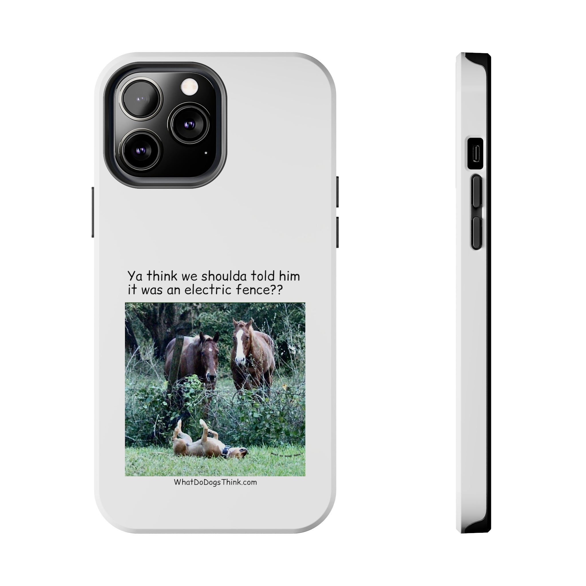 Electric Fence White Tough Phone Cases