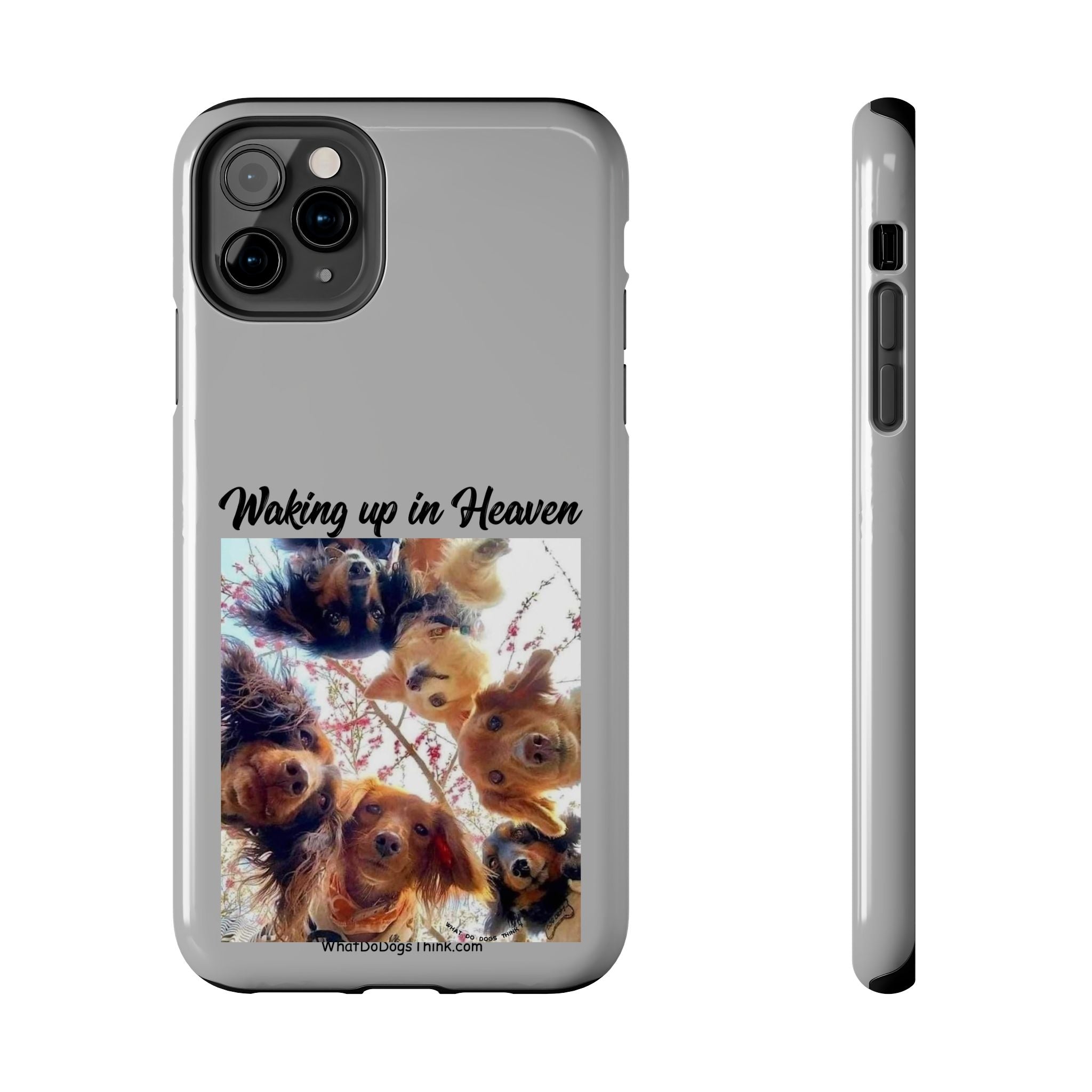 Waking Up in Heaven Grey Tough Phone Cases