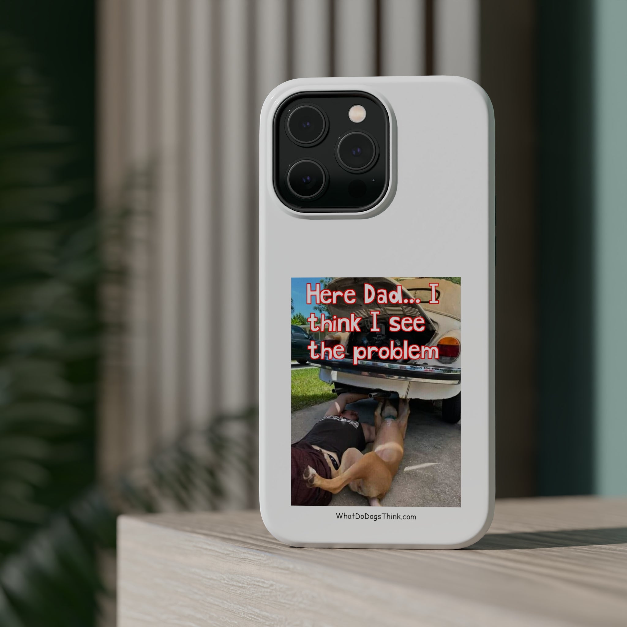 Here Dad White MagSafe Tough Cases