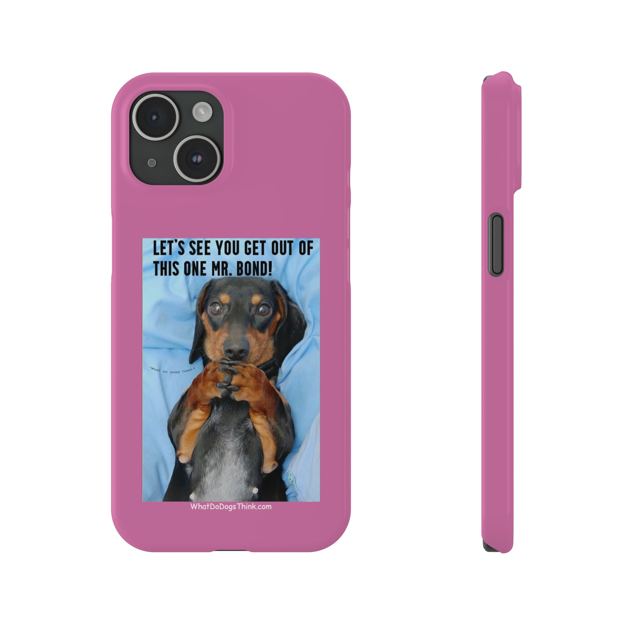 Mr. Bond Pink Slim Phone Cases