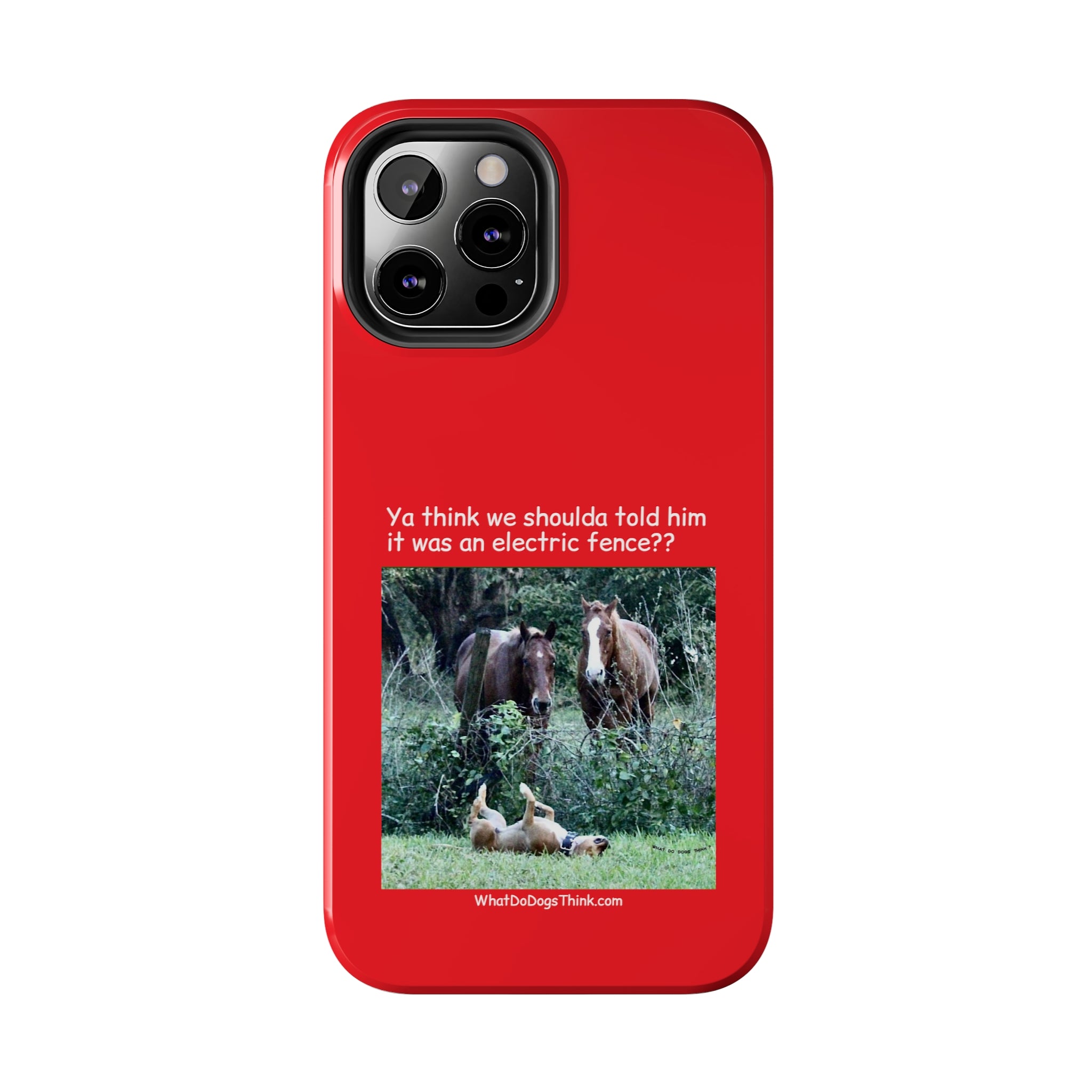 Electric Fence Red Tough Phone Cases
