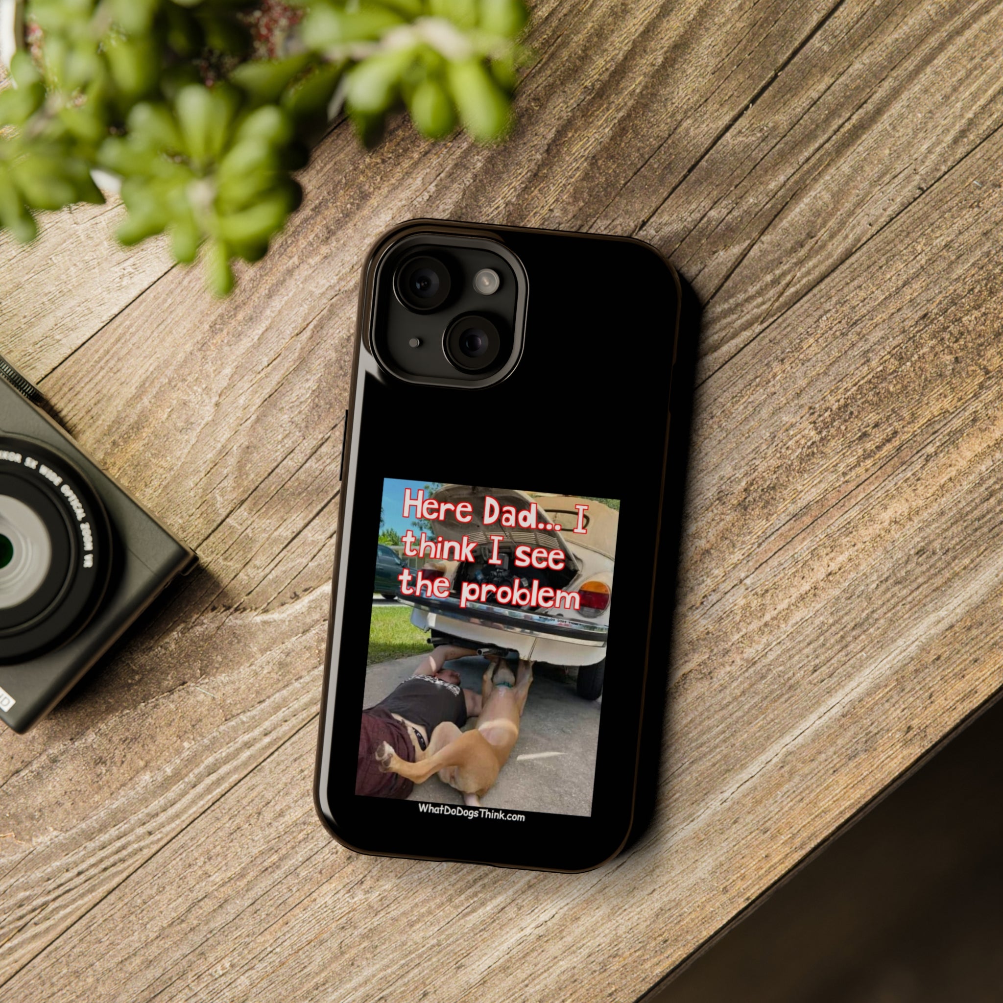 Here Dad Black MagSafe Tough Cases