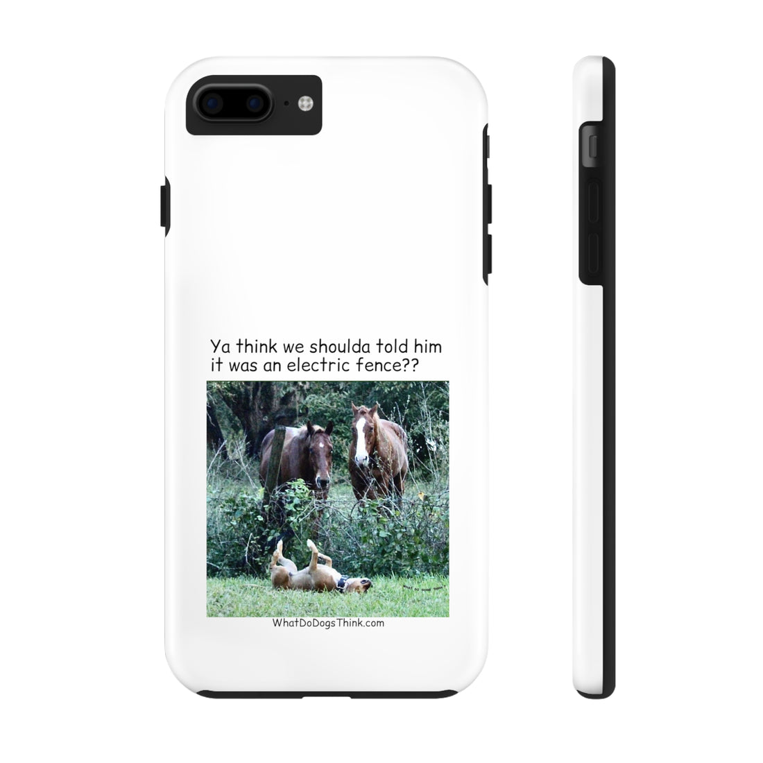 Electric Fence White Tough Phone Cases