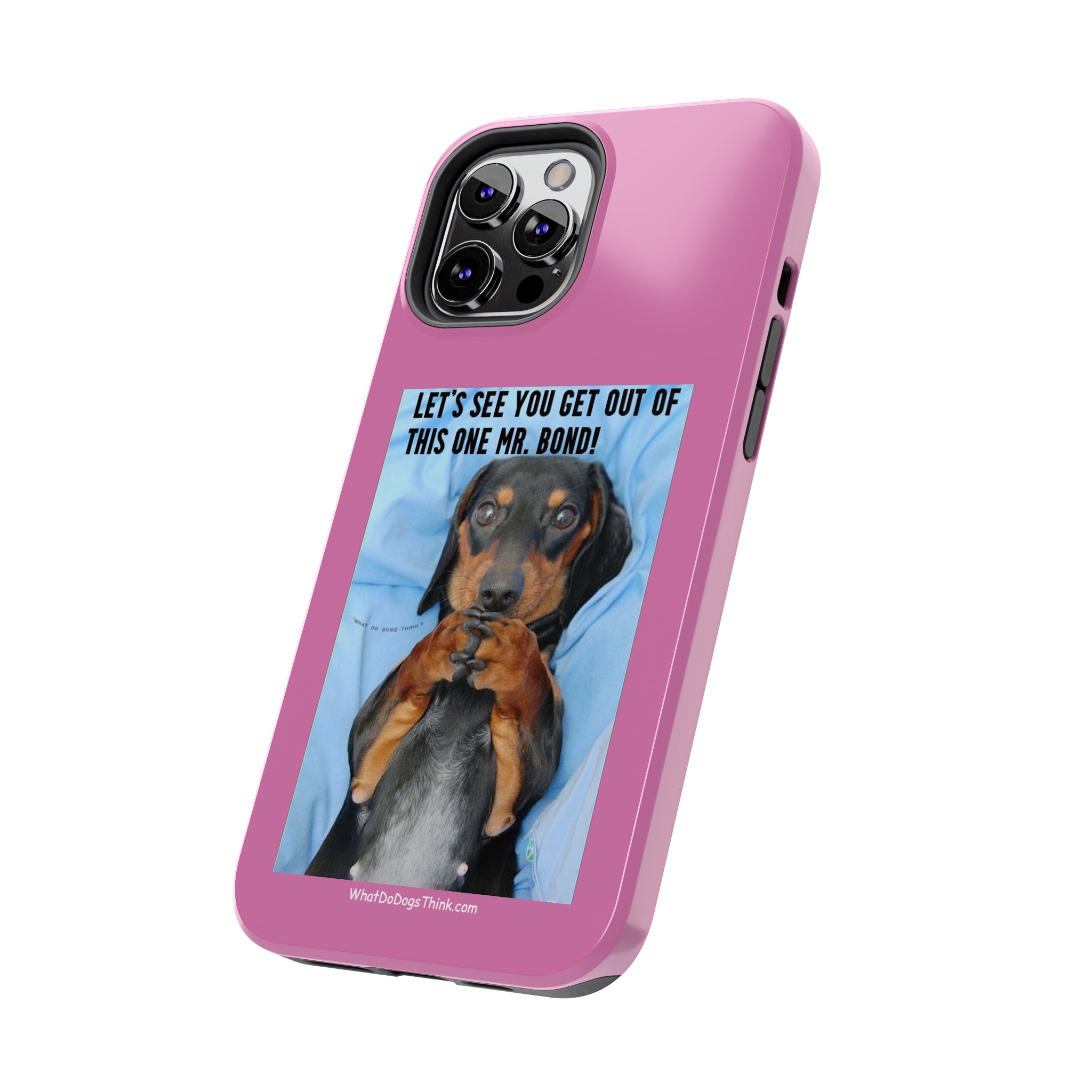Mr Bond Pink Tough Phone Cases