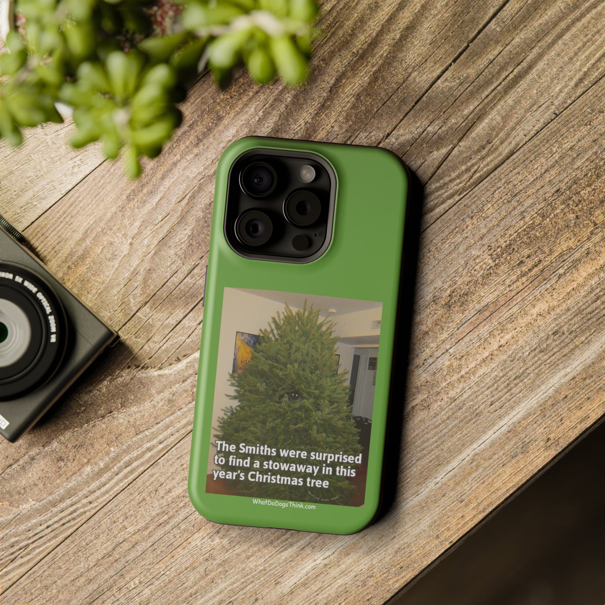 Stowaway Cat Green MagSafe Tough Case