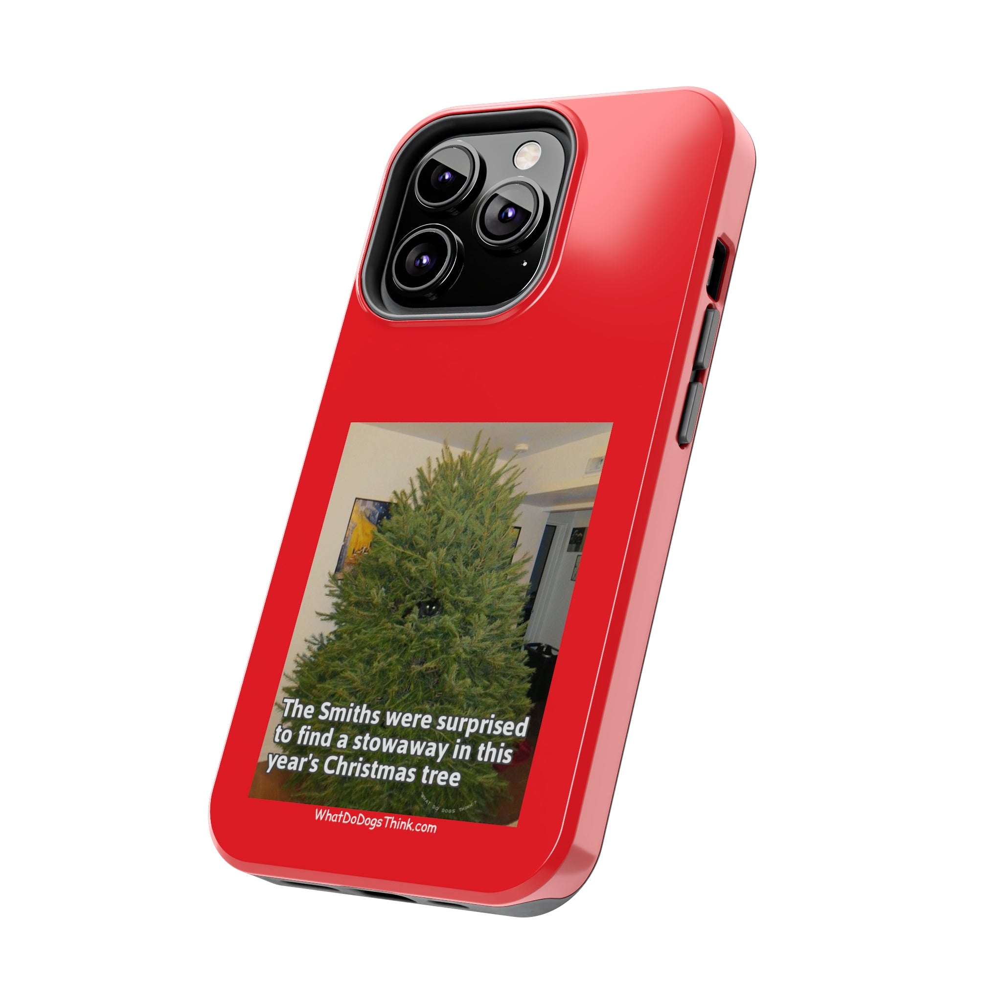 Stowaway Cat Red Tough Phone Cases