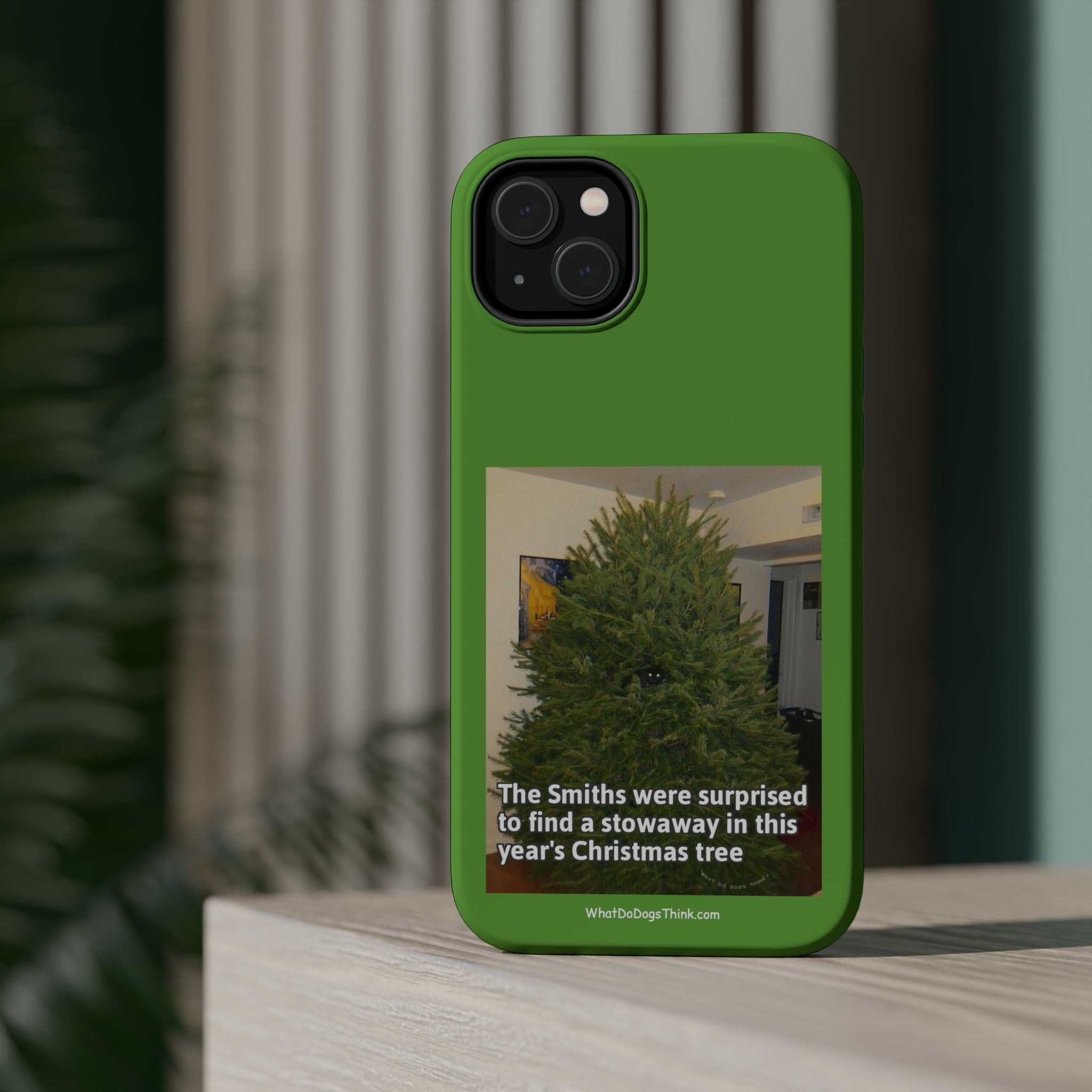 Stowaway Cat Green MagSafe Tough Case