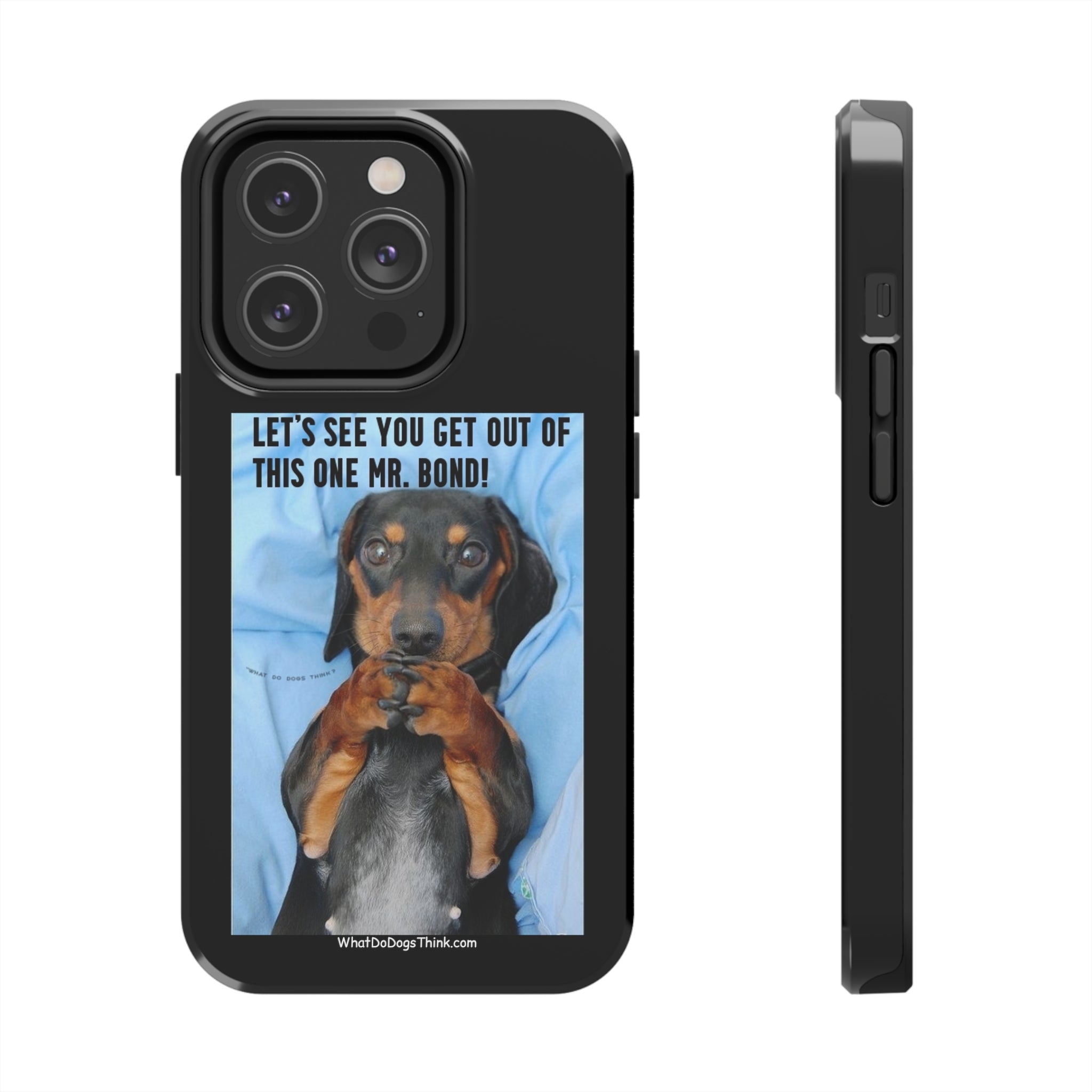 Mr Bond Black Tough Phone Cases