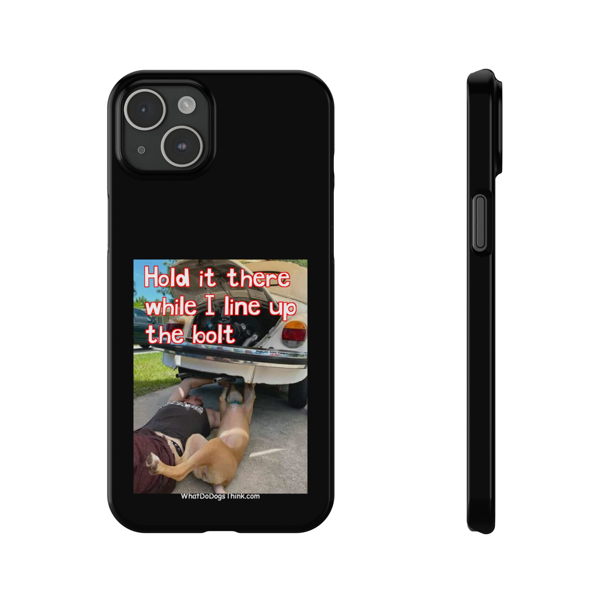 Hold It Black Slim Phone Cases
