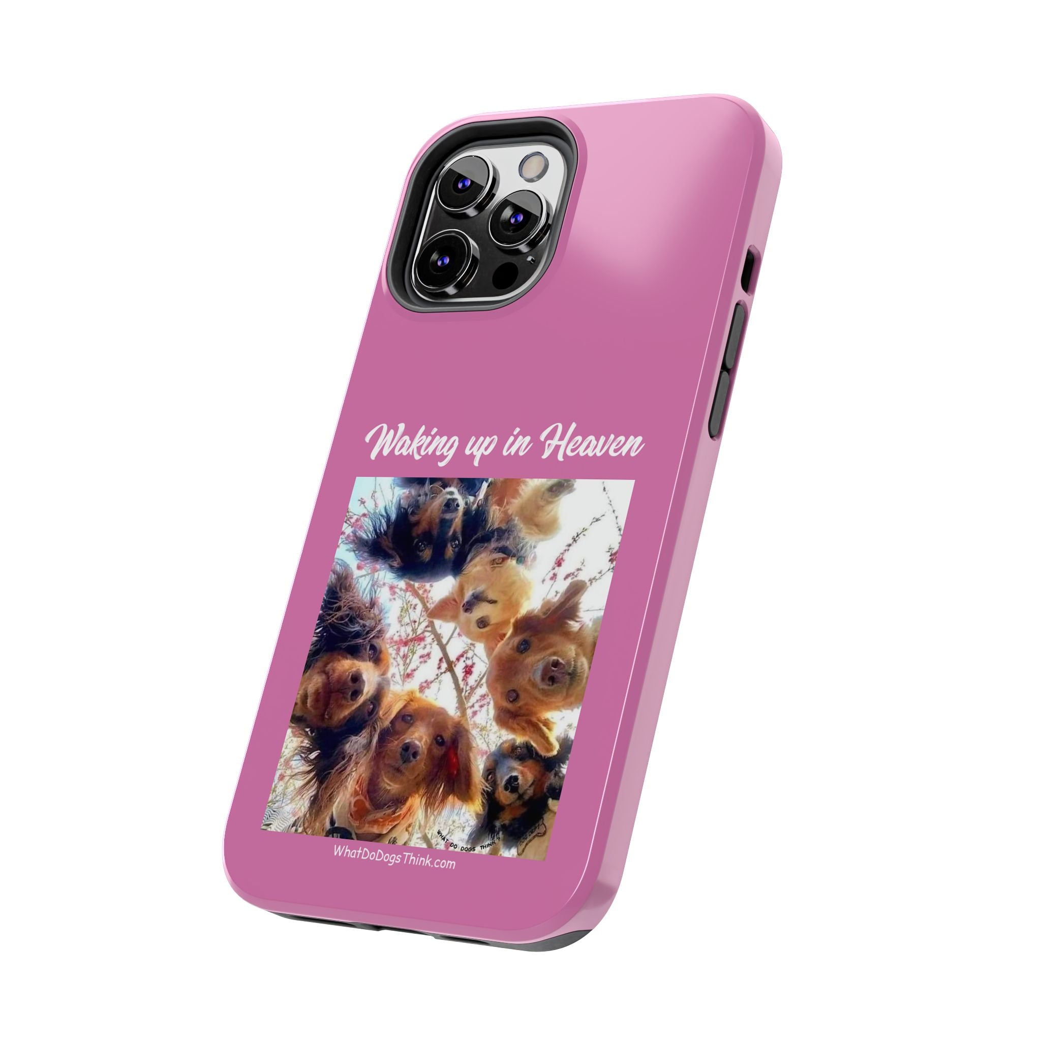 Waking Up in Heaven Pink Tough Phone Cases