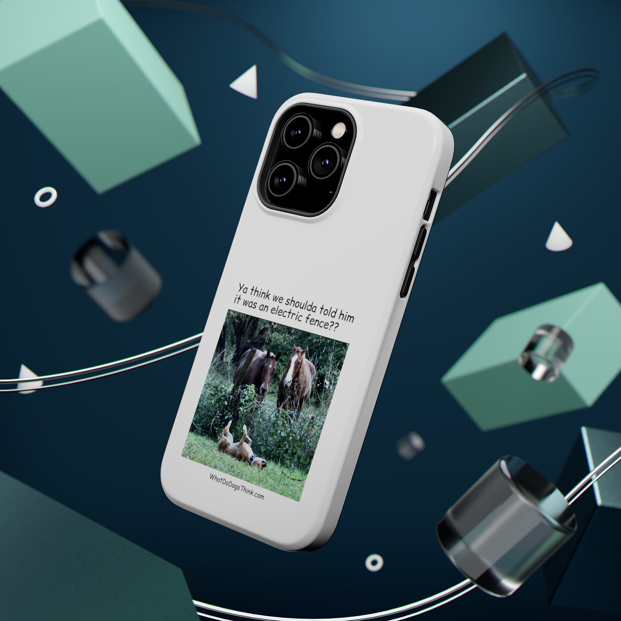 Electric Fence White MagSafe Tough Cases