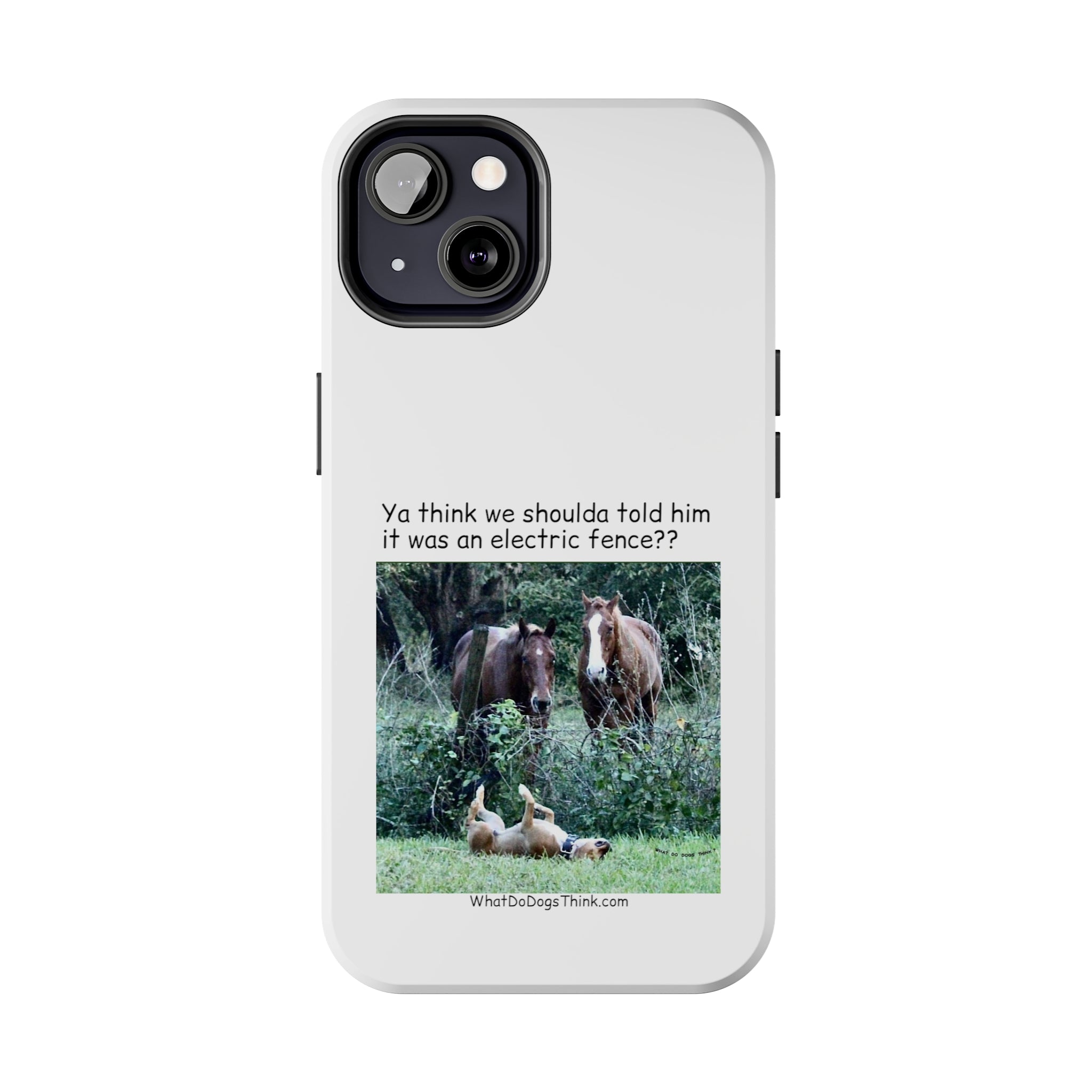 Electric Fence White Tough Phone Cases