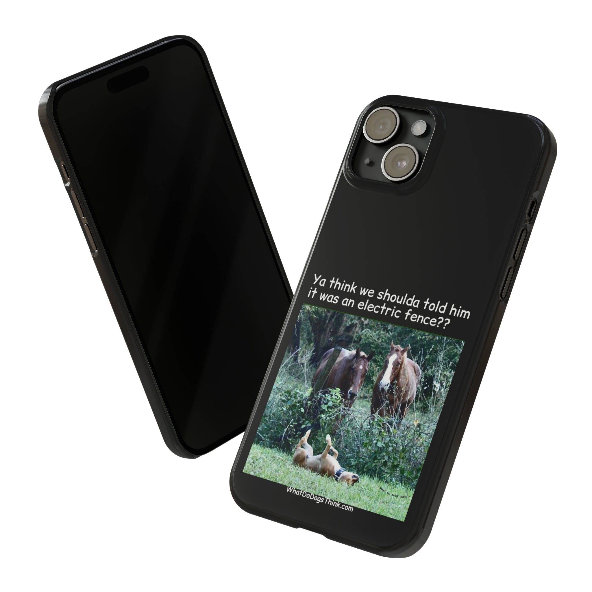 Electric Fence Black Slim Phone Case