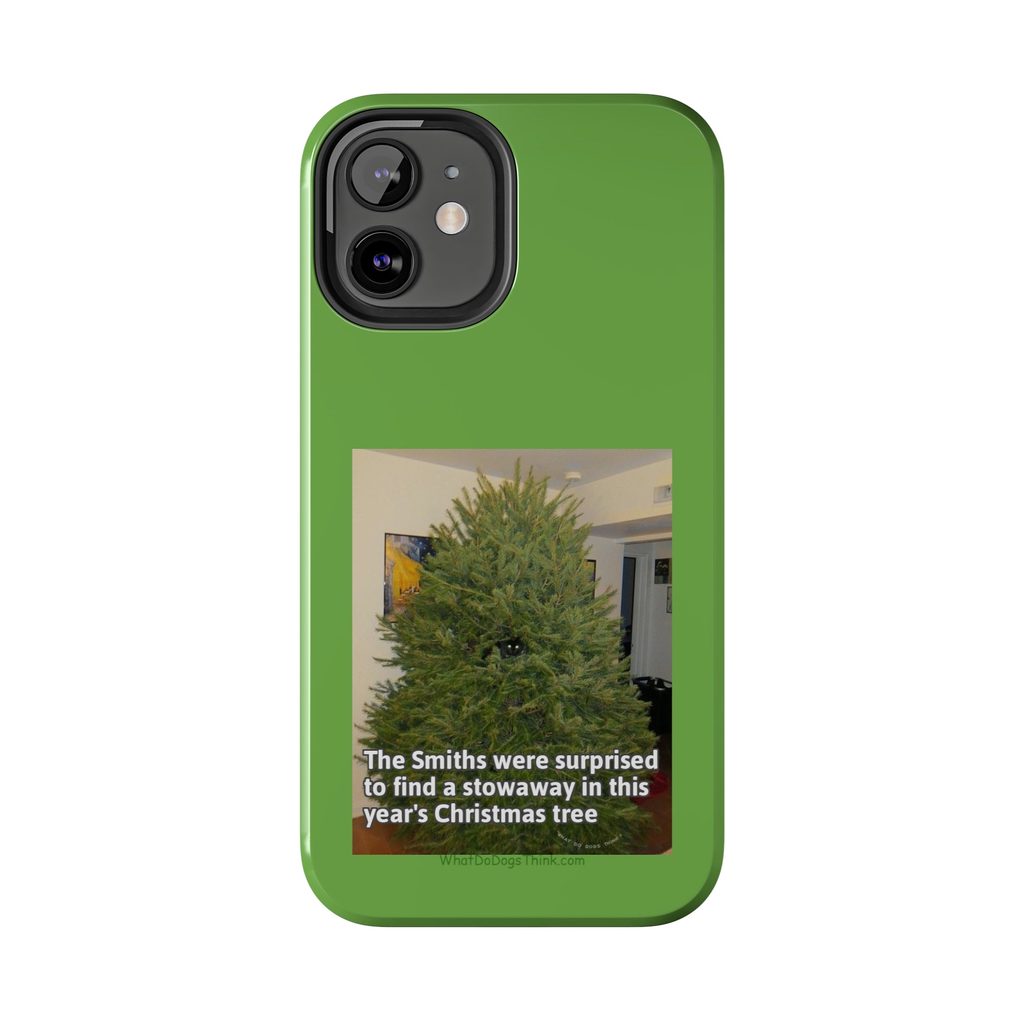 Stowaway Cat Green Tough Phone Cases