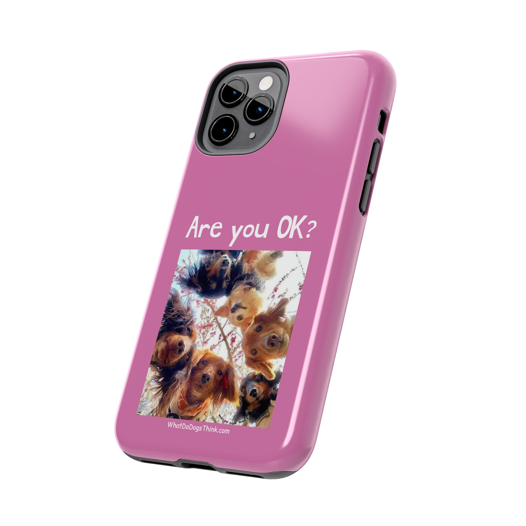 Are you OK? Pink Tough Phone Cases