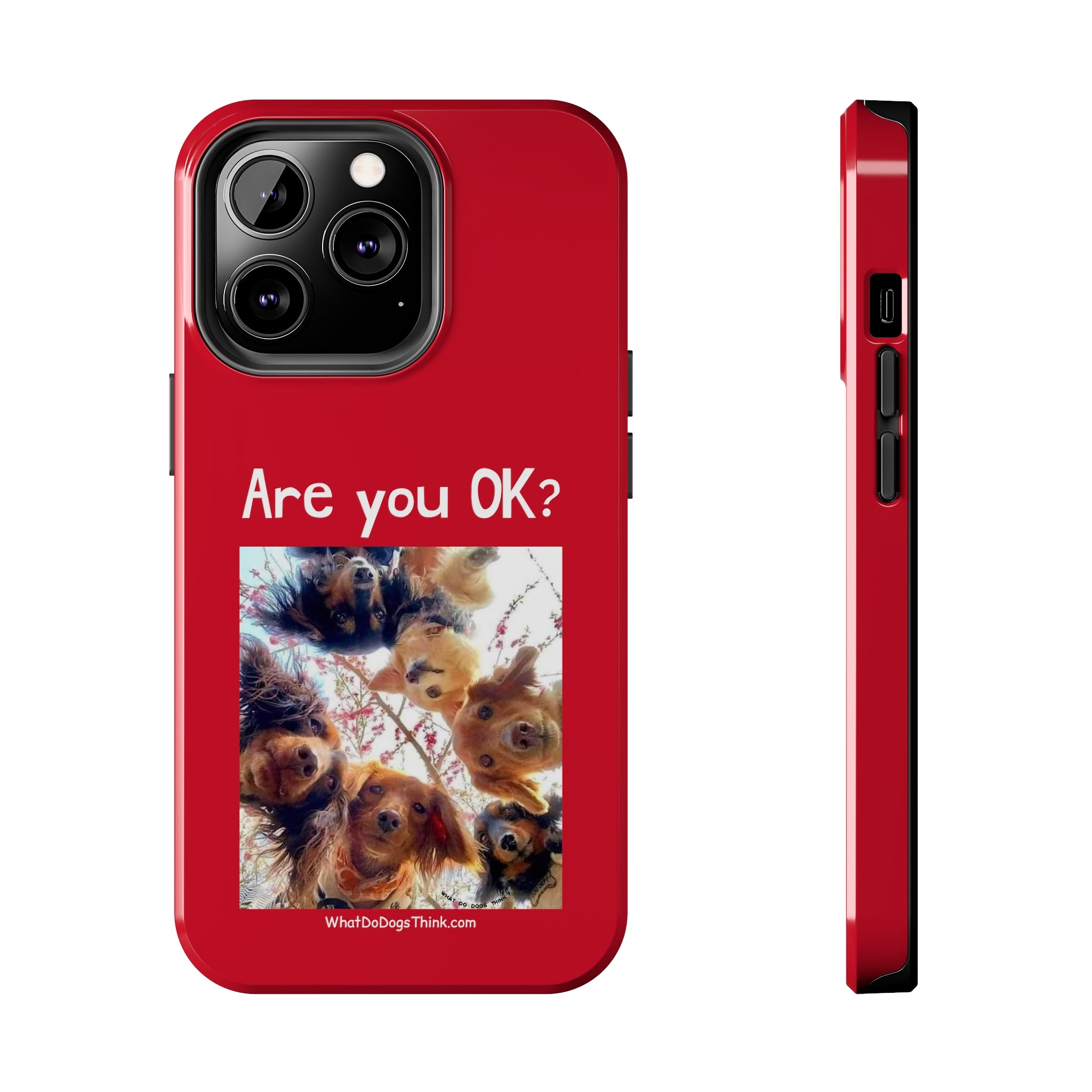 Are you OK? Red Tough Phone Cases