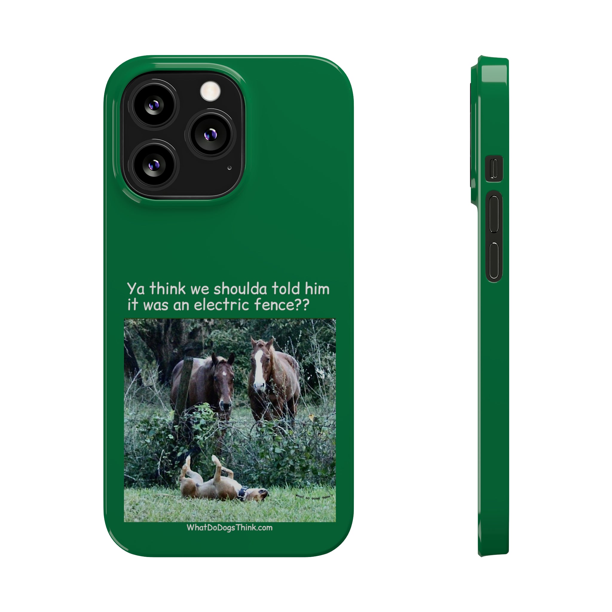 Electric Fence Green Slim Phone Case