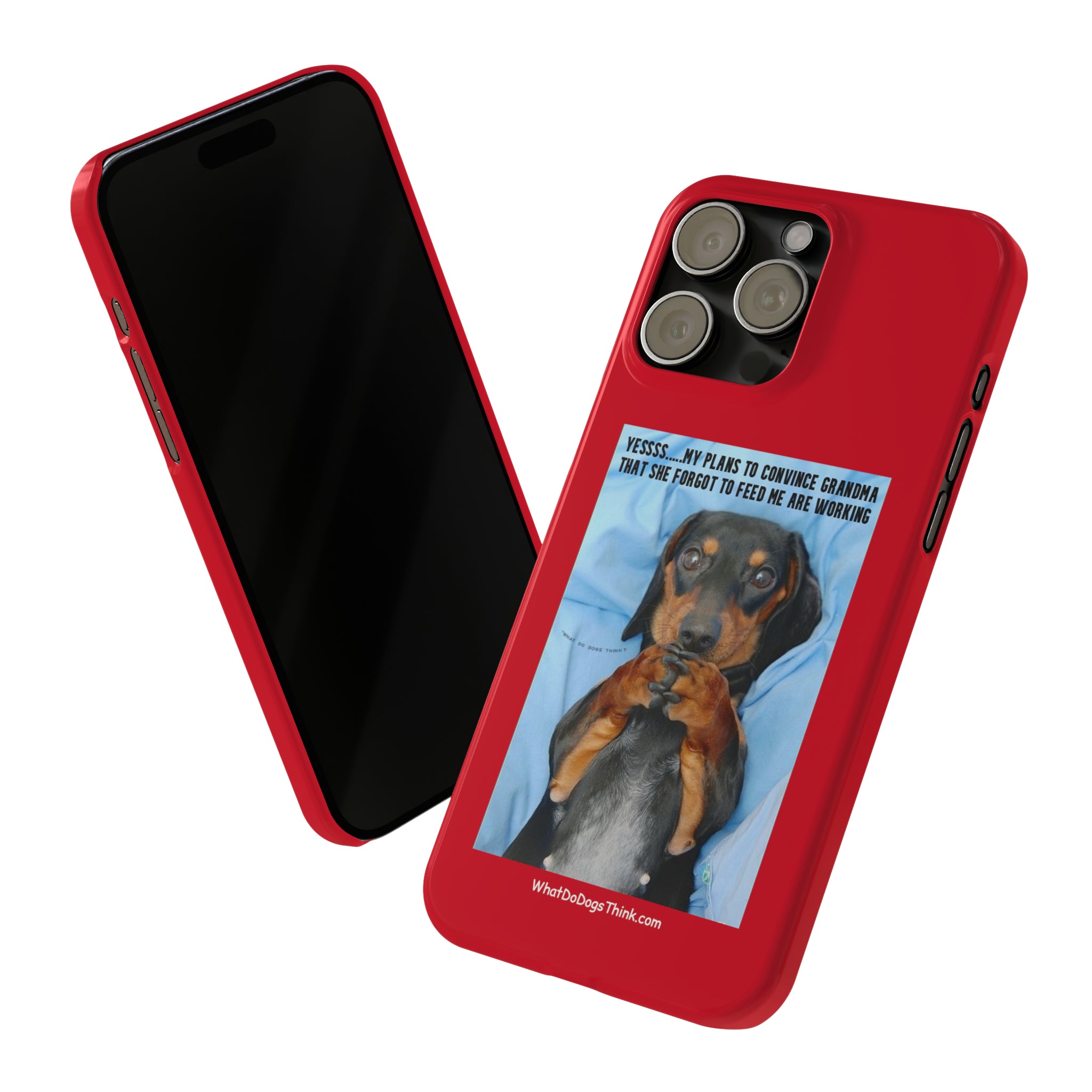 Grandma Red Slim Phone Cases