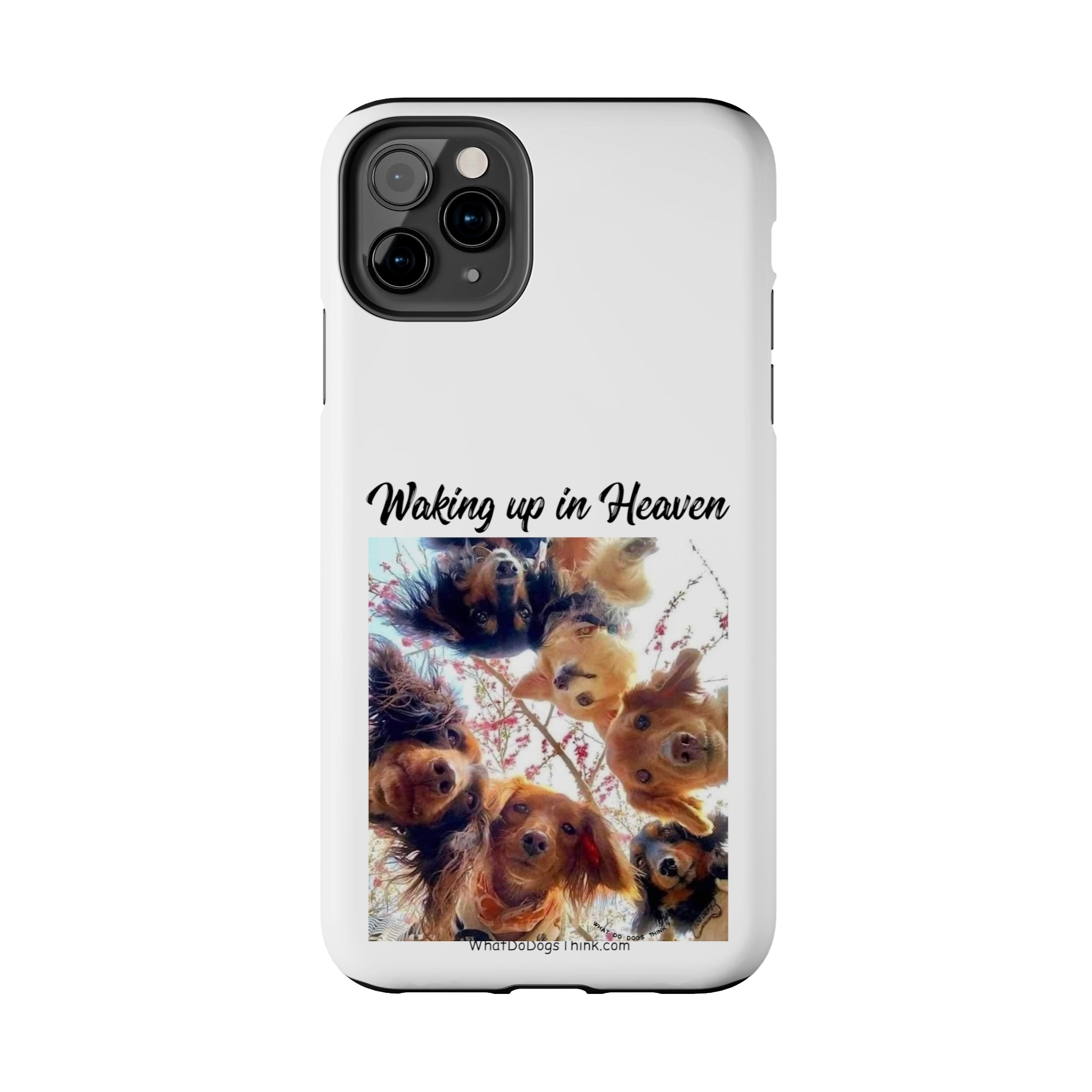 Waking Up in Heaven White Tough Phone Cases