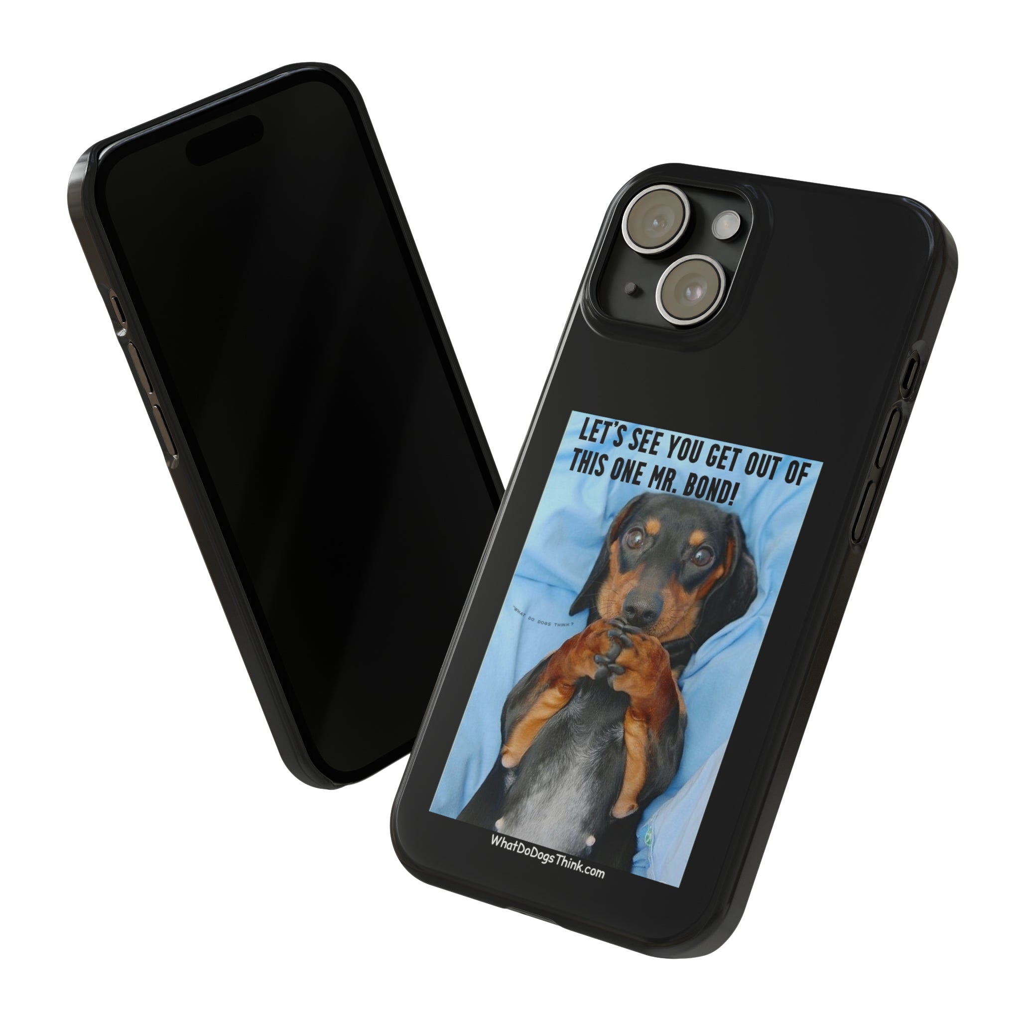 Mr. Bond Black Slim Phone Cases