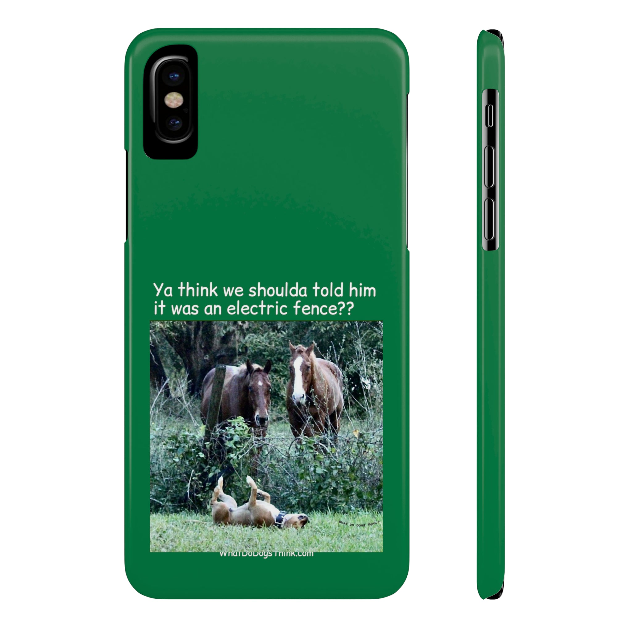 Electric Fence Green Slim Phone Case