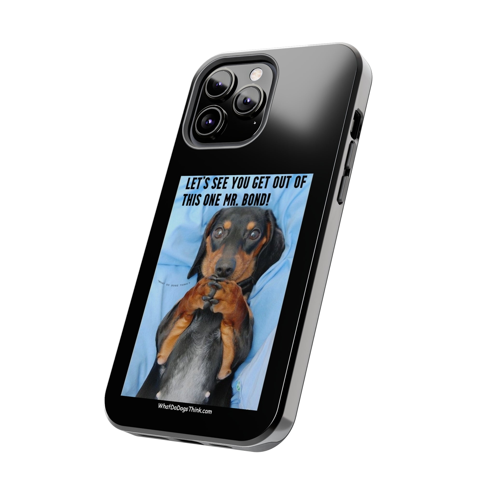 Mr Bond Black Tough Phone Cases