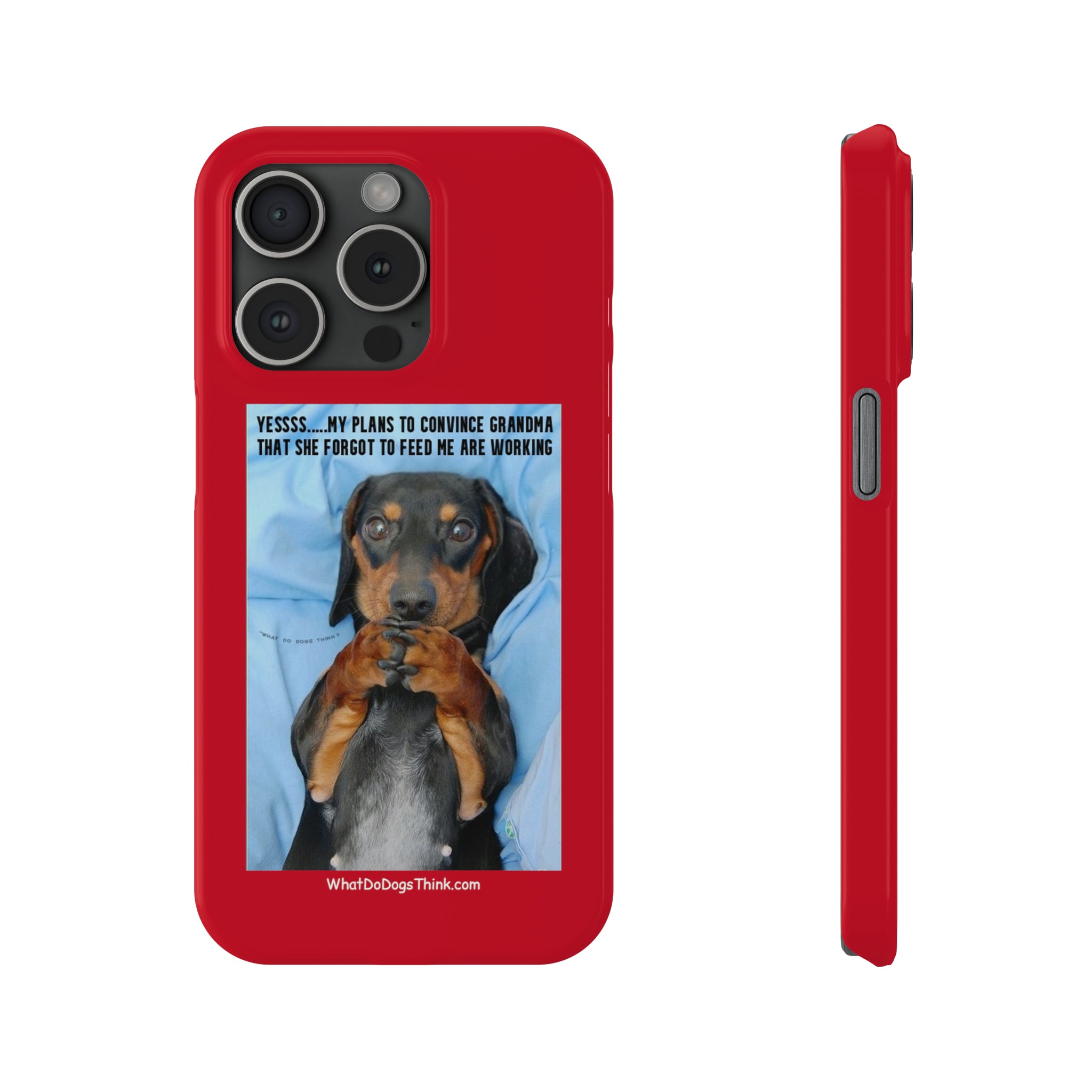 Grandma Red Slim Phone Cases