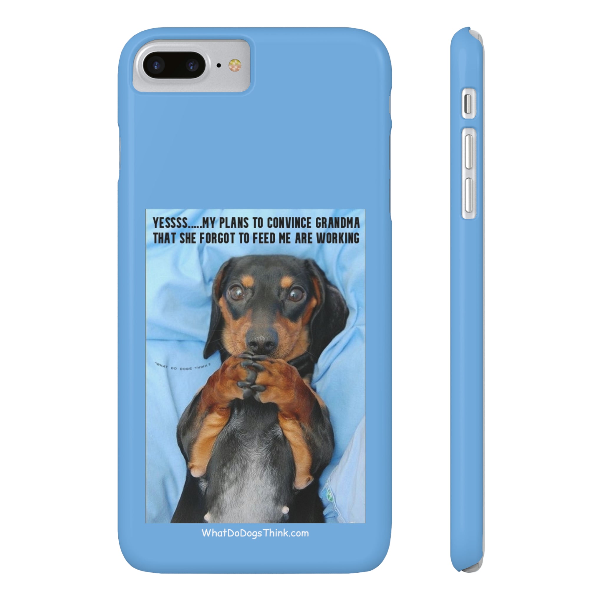 Grandma Blue Slim Phone Cases