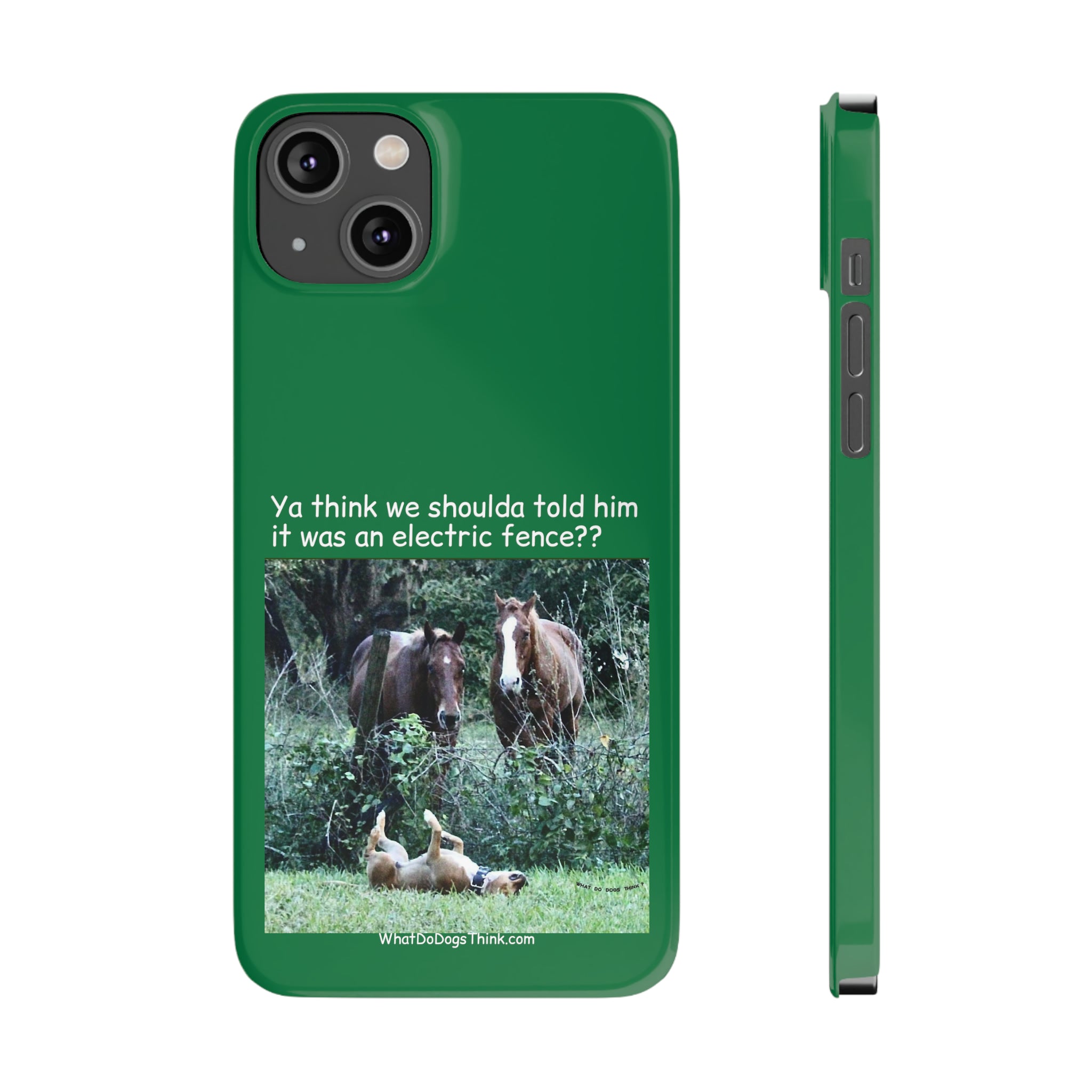 Electric Fence Green Slim Phone Case