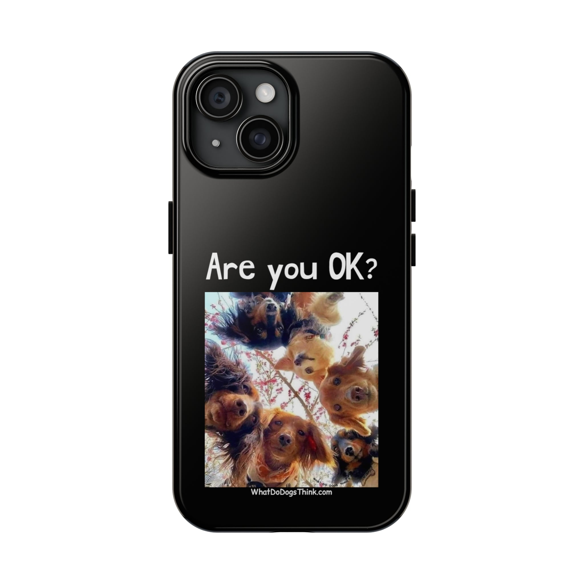 Are you OK? Black Tough Phone Cases