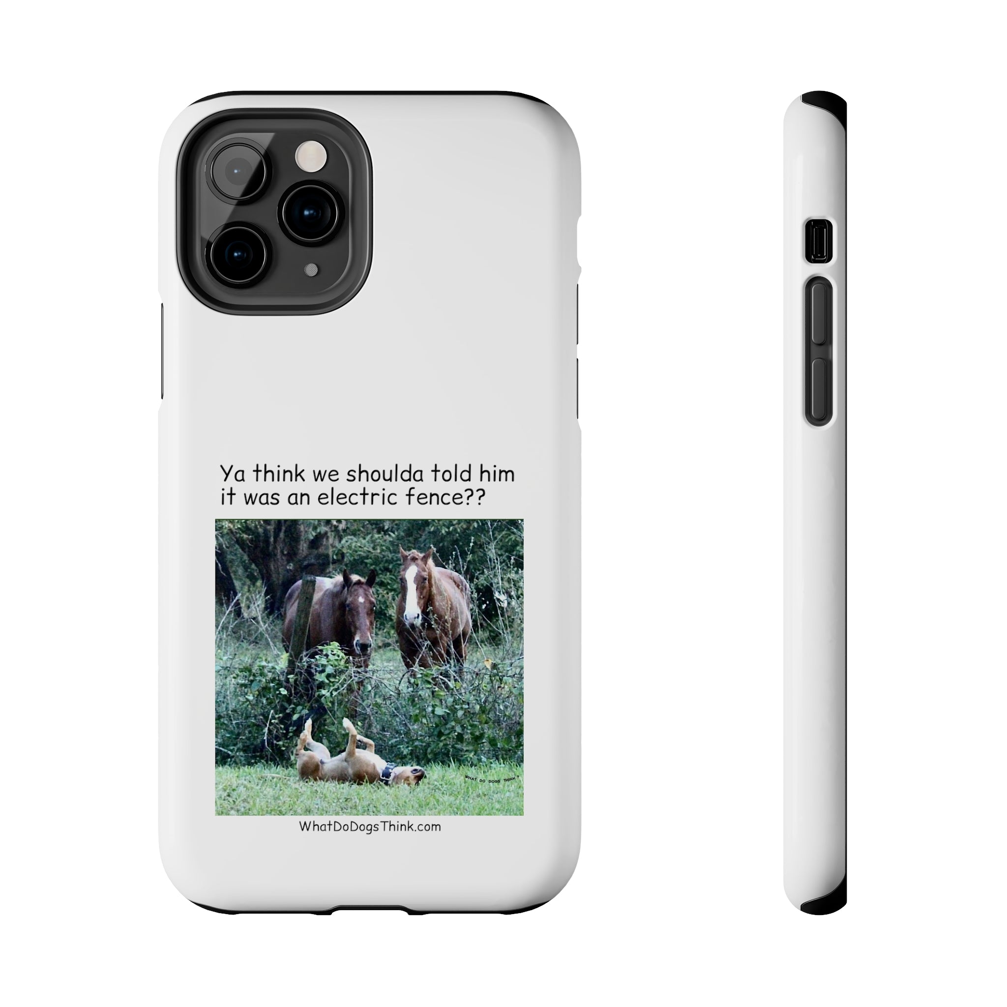 Electric Fence White Tough Phone Cases