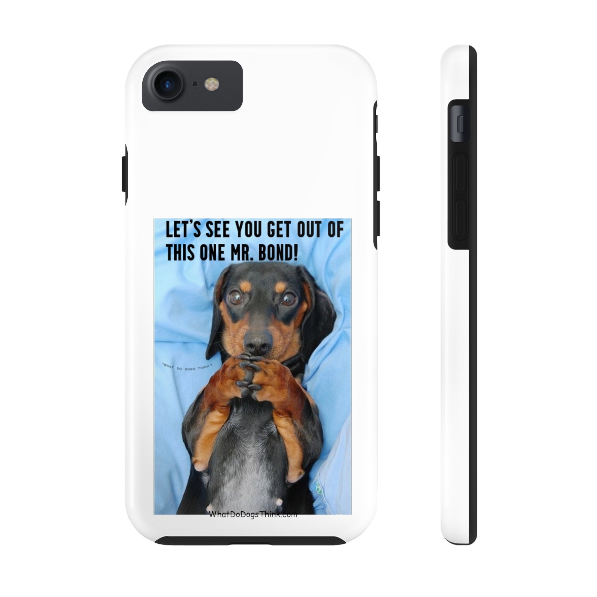 Mr Bond White Tough Phone Cases