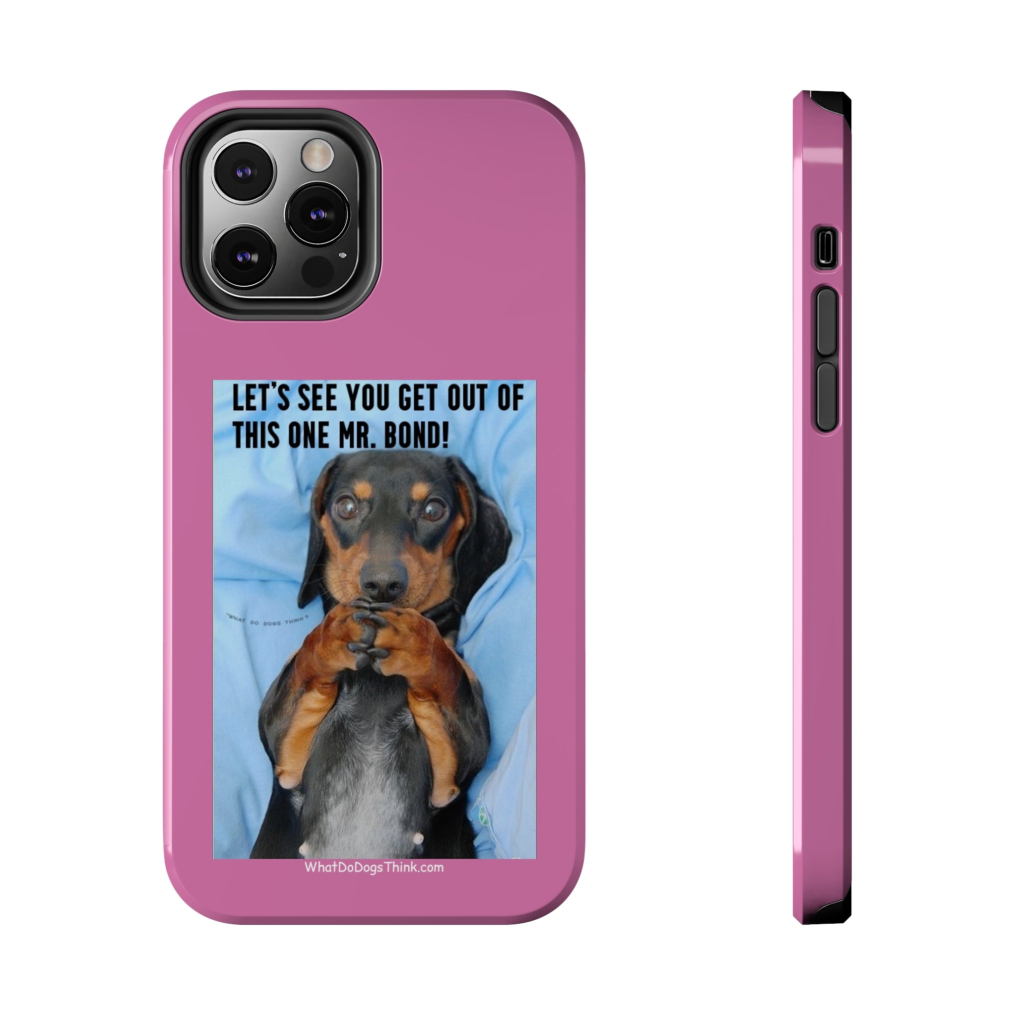 Mr Bond Pink Tough Phone Cases