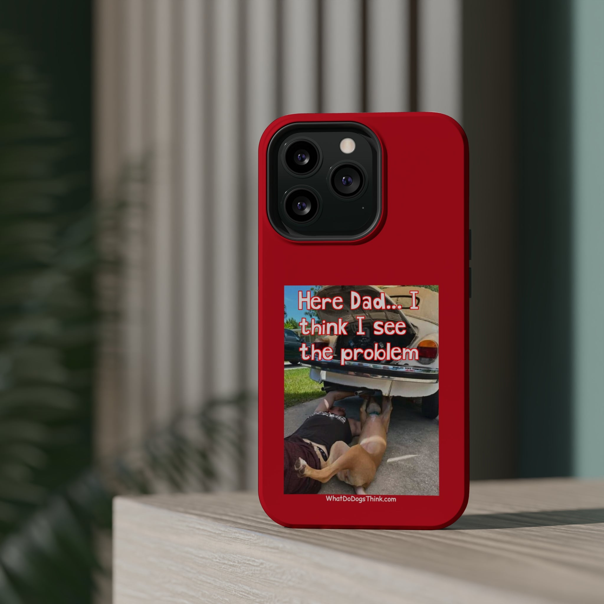 Here Dad Red MagSafe Tough Cases